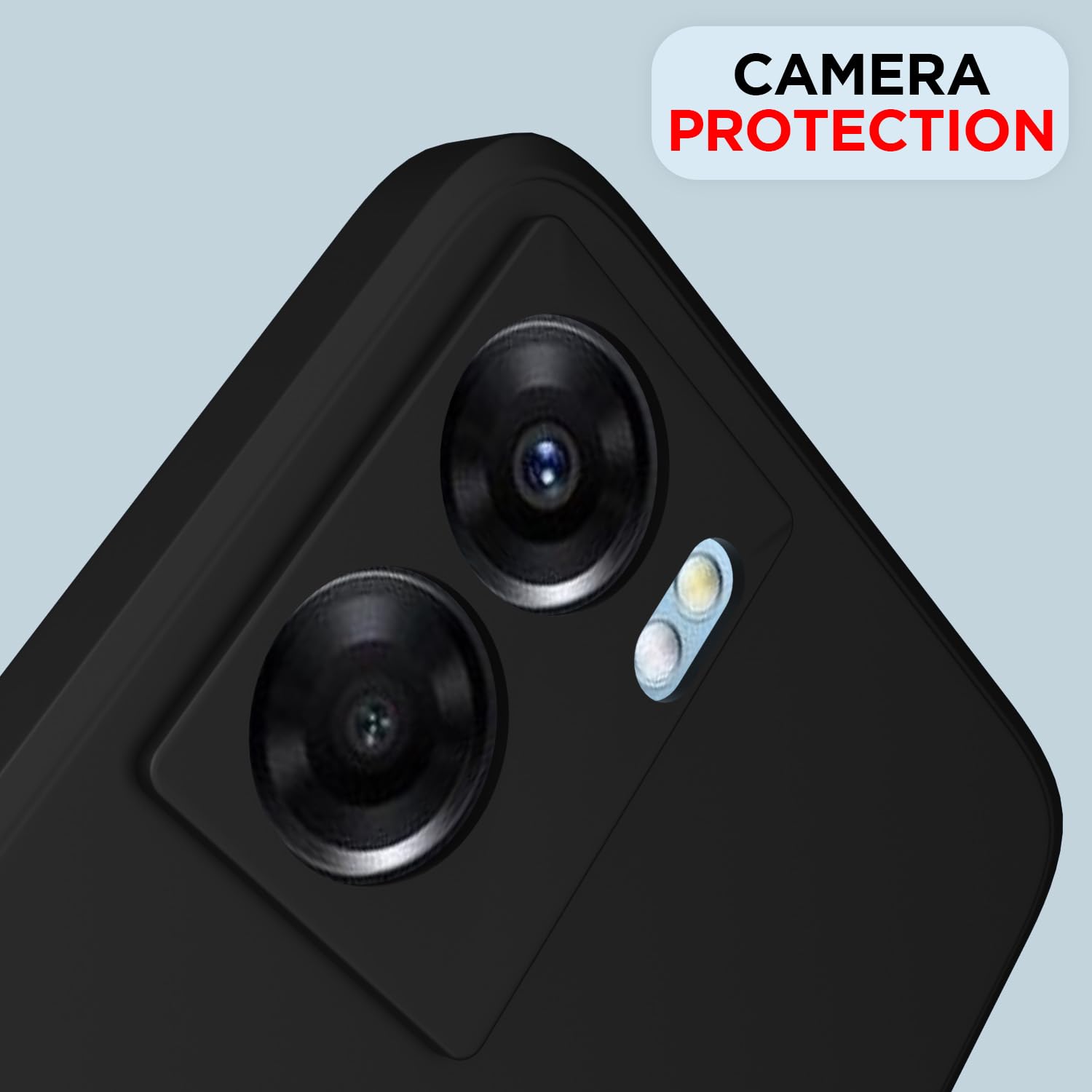 Pikkme Oppo K10 5G Liquid Silicone Back Cover (Black)