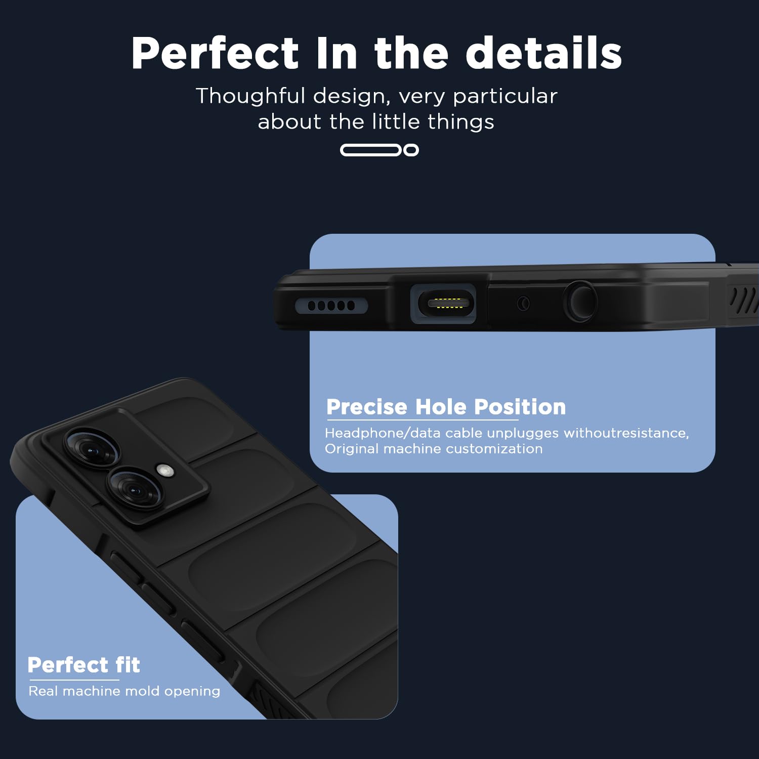 Moto G84 5G phone cover in black by Pikkme – photo 2