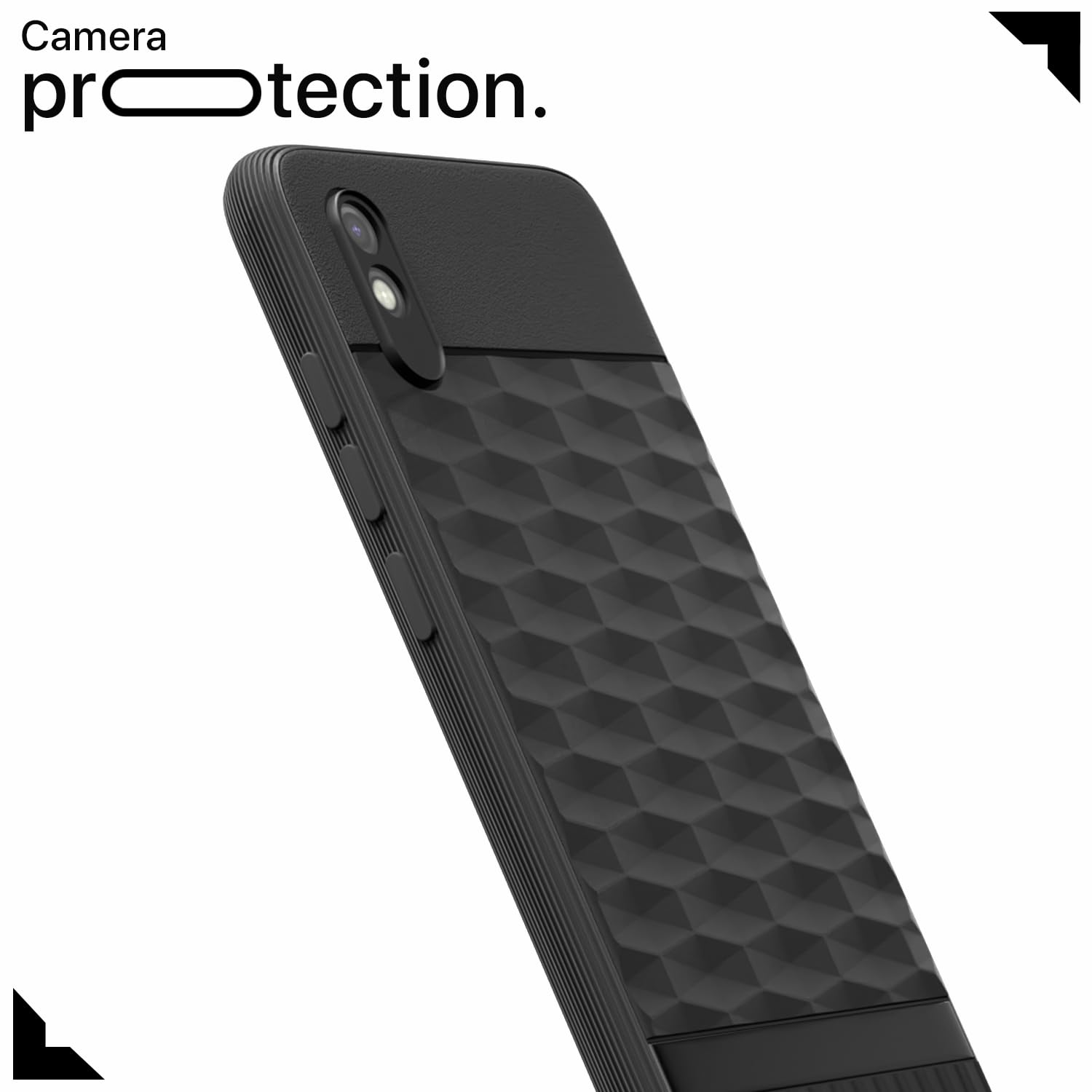 Pikkme Redmi 9A / 9i / 9A Sport Gencase Back Cover (Black)
