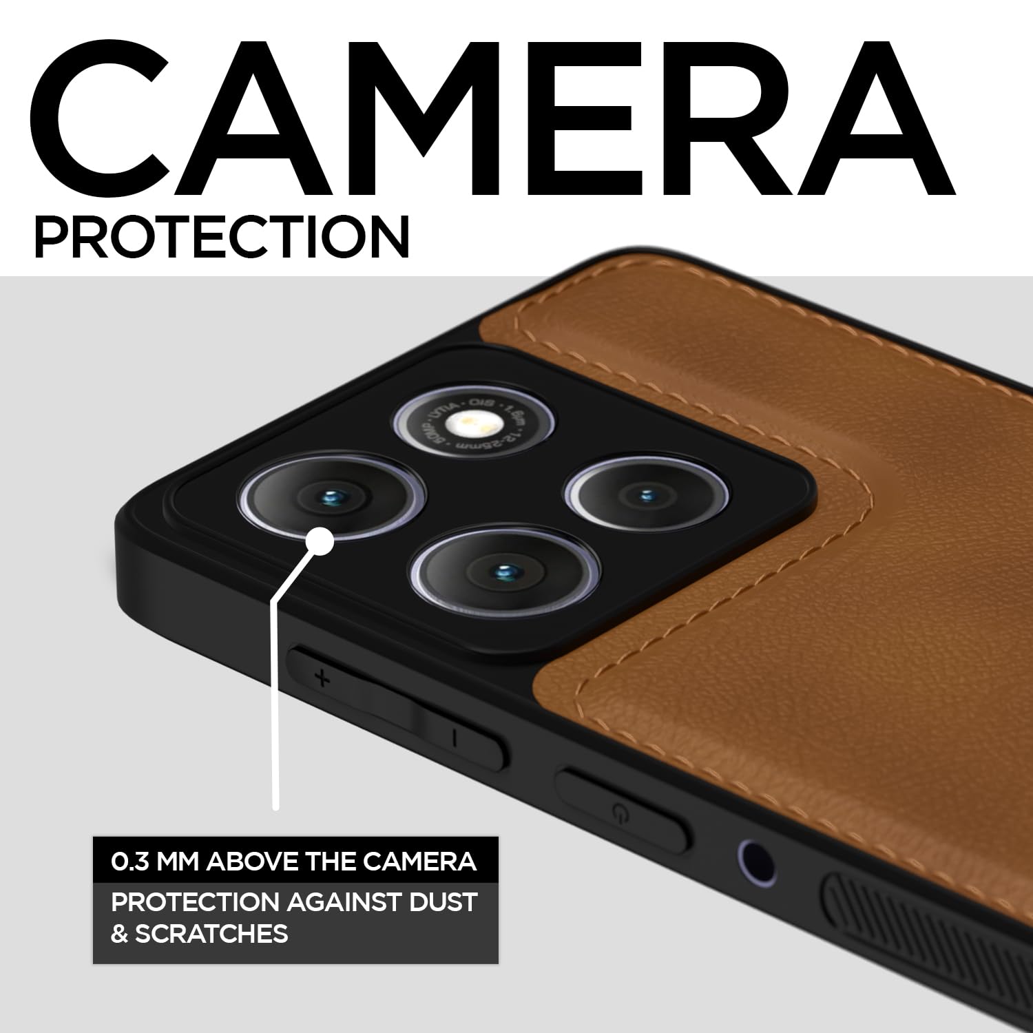 Moto G86 Power 5G mobile back cover in brown by Pikkme – photo 3