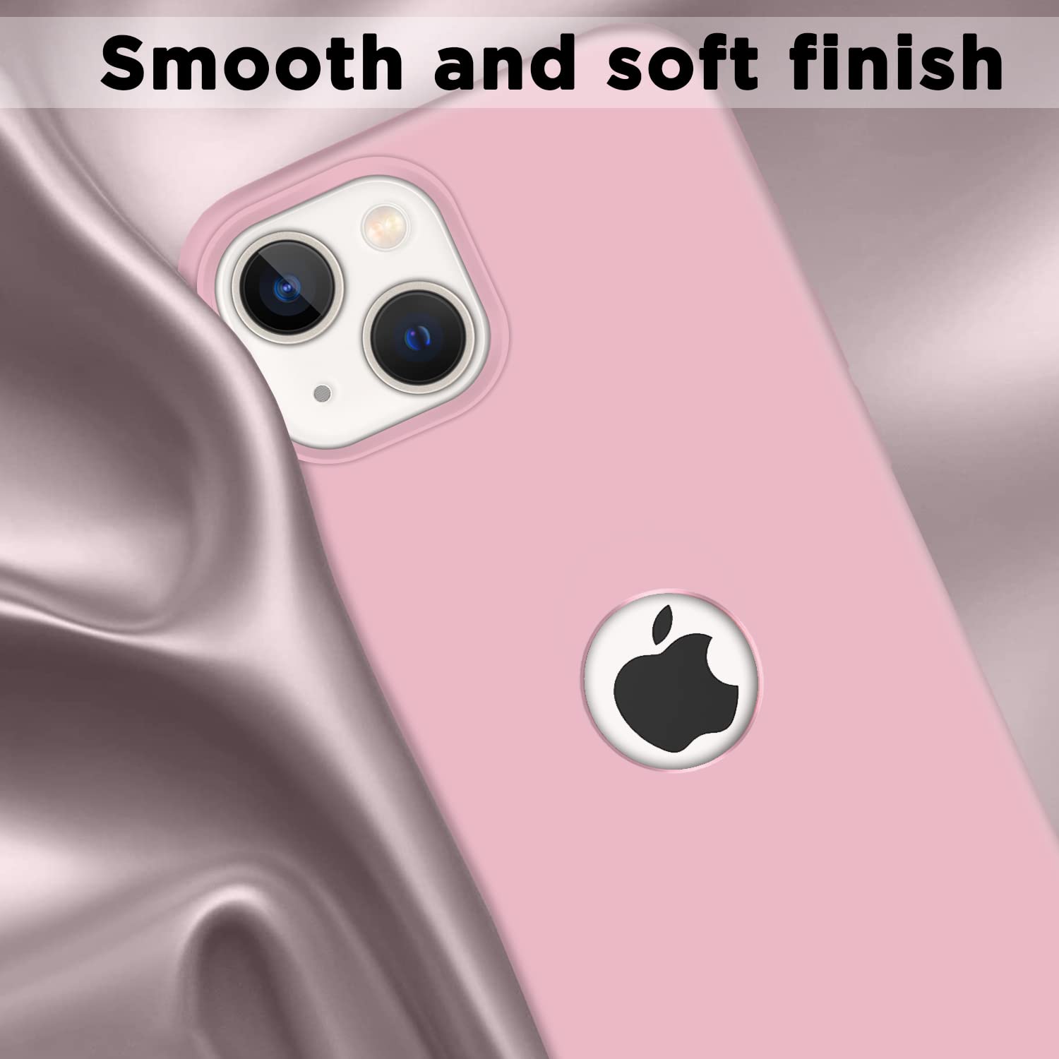 Pikkme iPhone 13 Super Soft Silicone Back Cover (Pink)