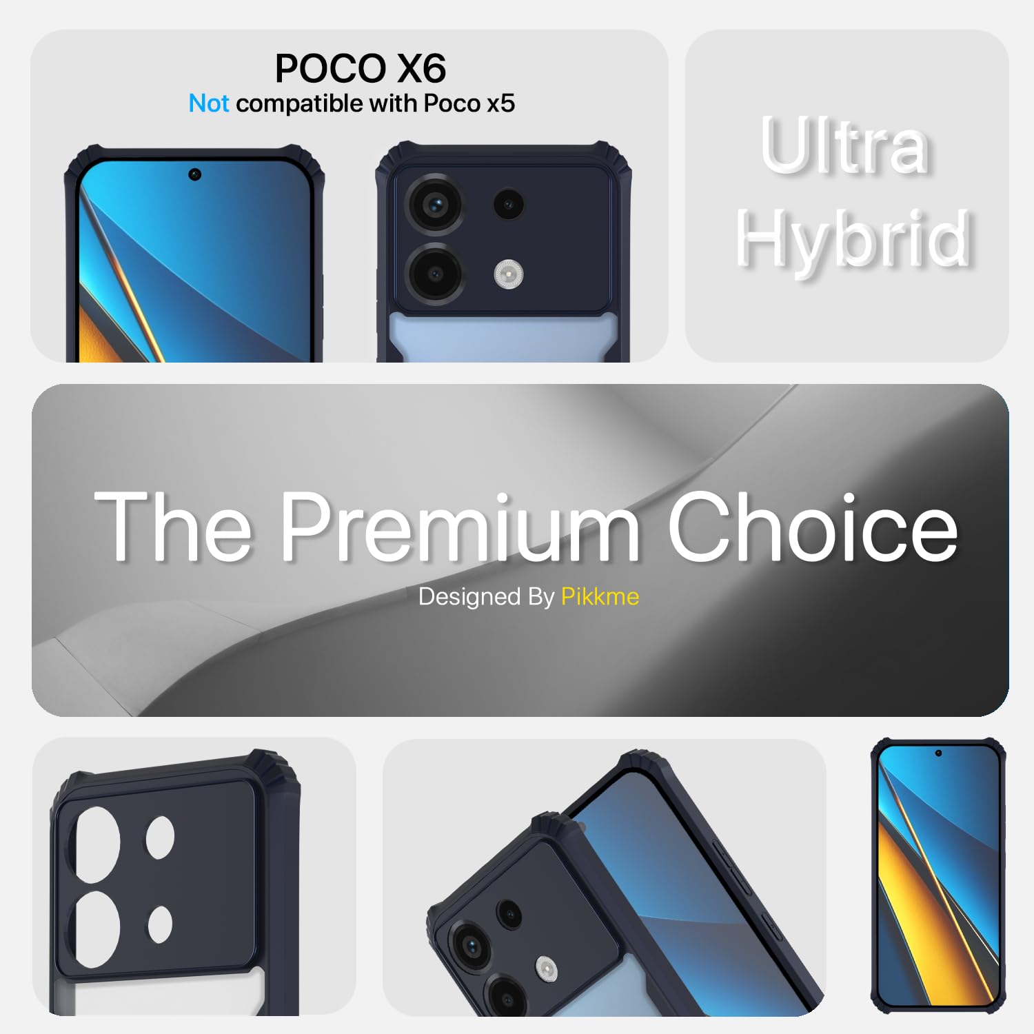 Blue phone cover for Poco X6 5G – Pikkme – photo 3