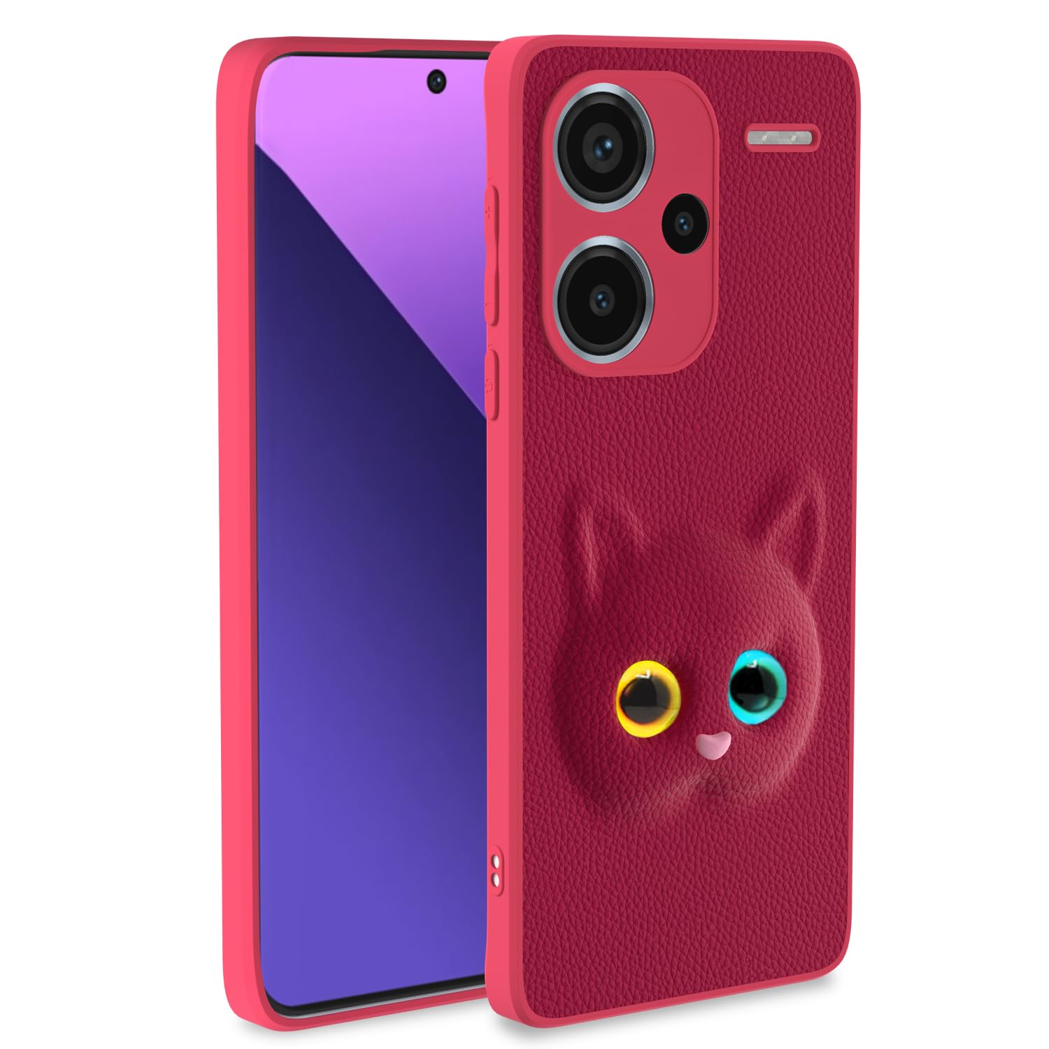 Pikkme Redmi Note 13 Pro Plus 5G Kitty Back Cover (Pink)