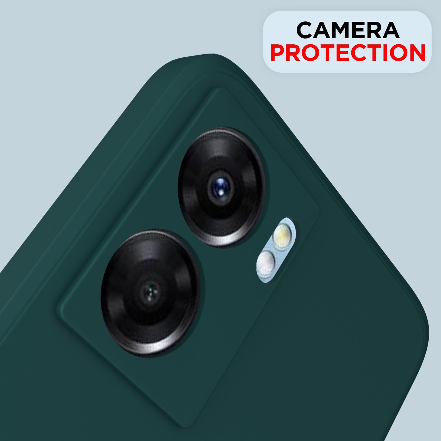 Pikkme Oppo K10 5G Soft Matte Silicone Shockproof Case (Green)