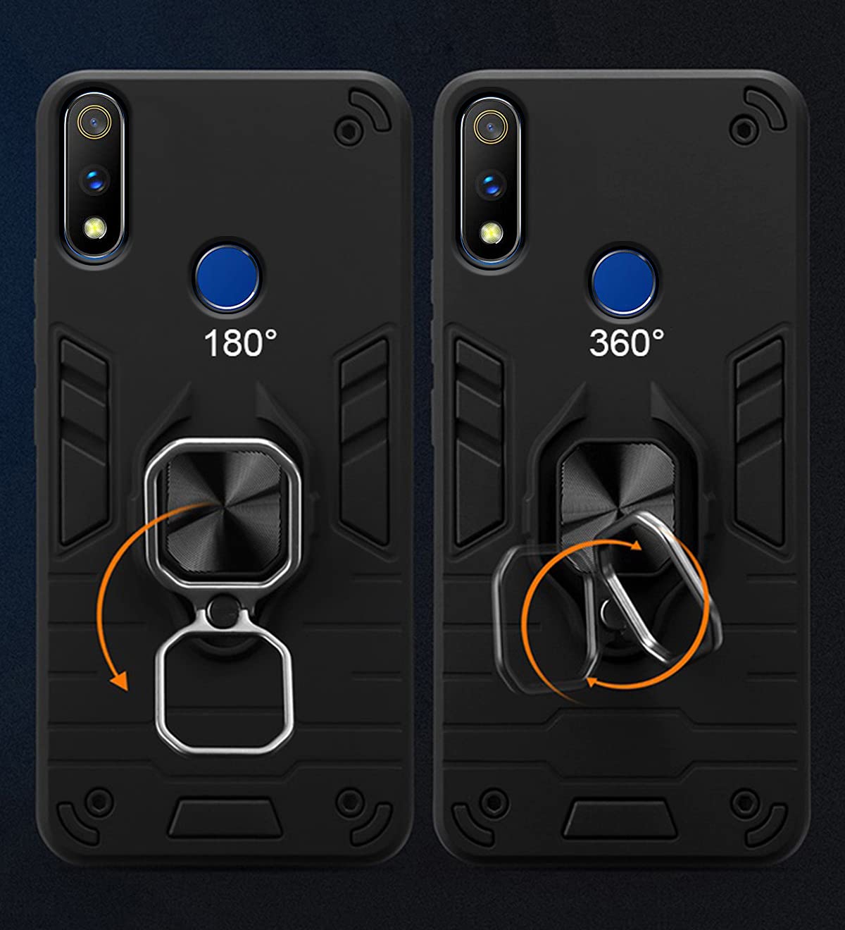 Black mobile back cover for Realme 3 Pro – Pikkme – photo 3