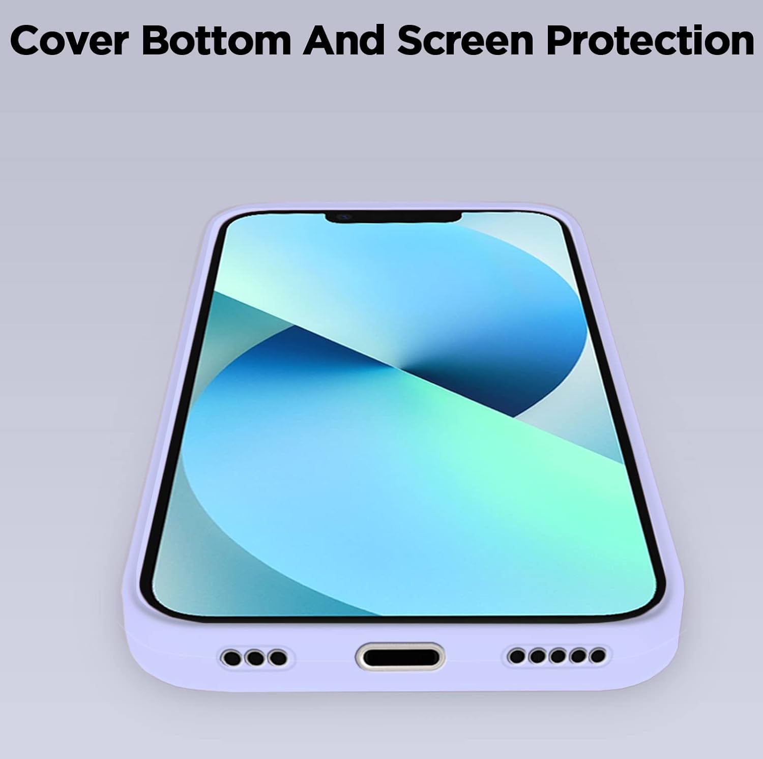 Pikkme iPhone 13 Mini Silicone Back Cover (Elegant Purple)