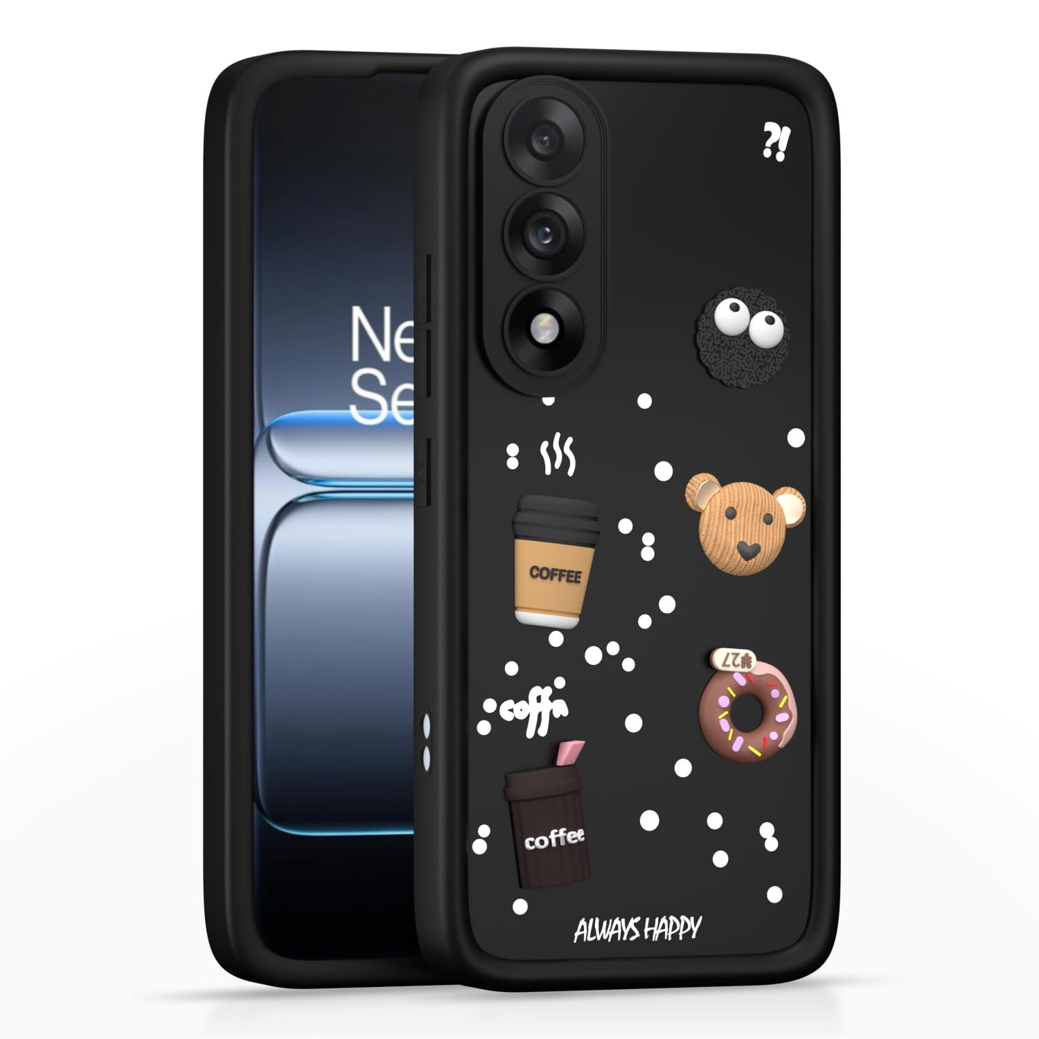 Pikkme OnePlus Nord 5 5G/3D Silicone black mobile cover
