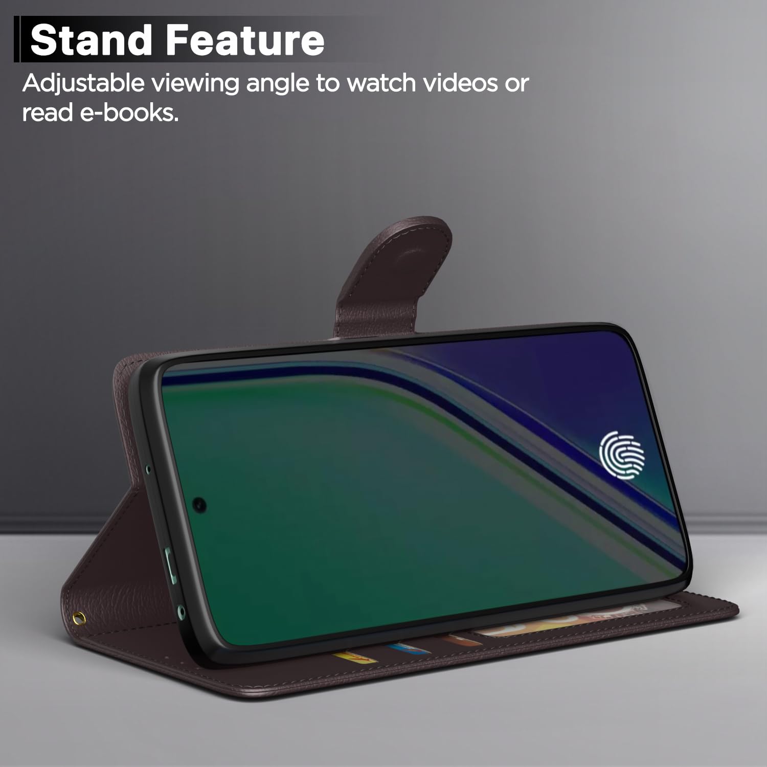 Realme 14 Pro Plus 5G flip cover in coffee by Pikkme – photo 3