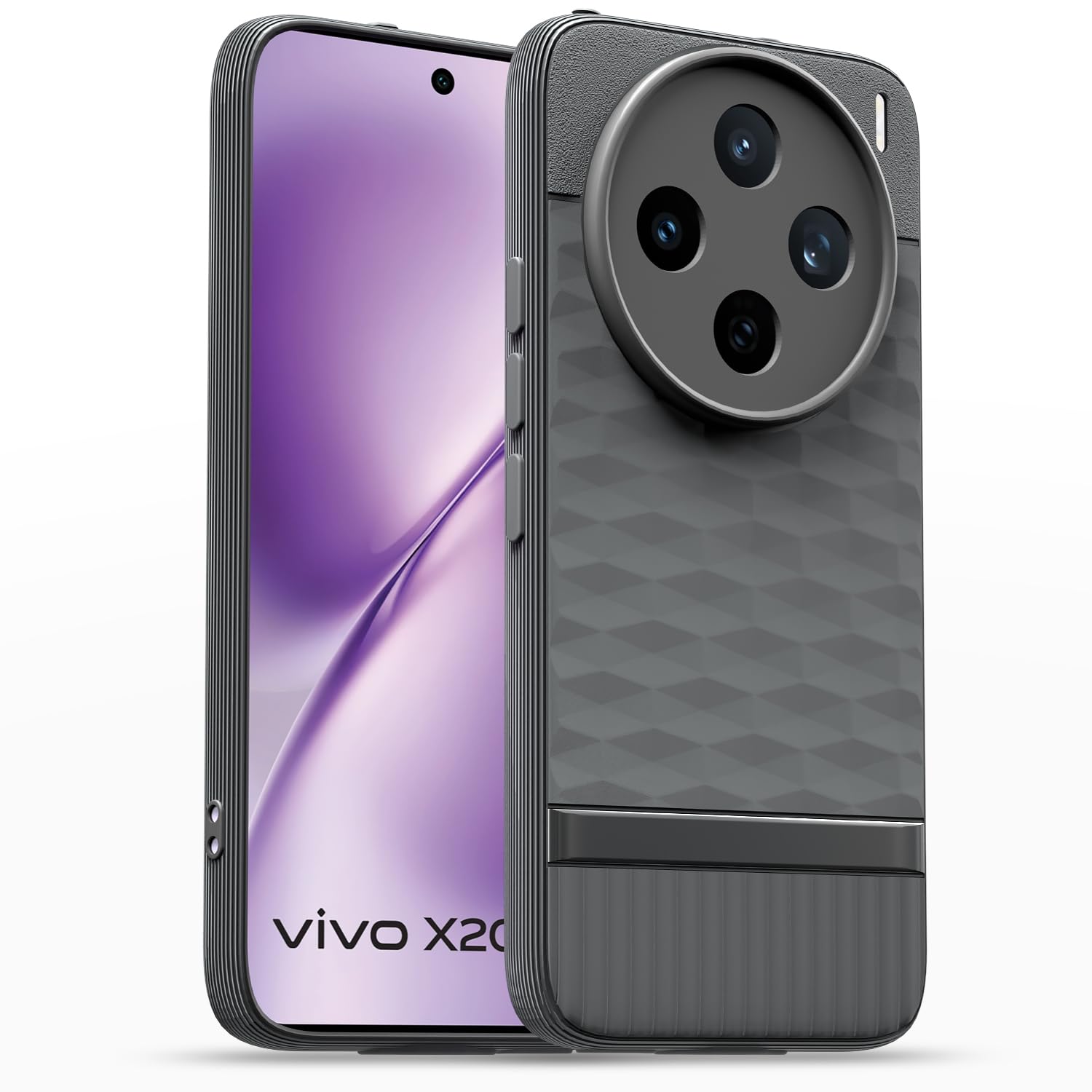 Vivo X200T 5G phone cover in grey by Pikkme