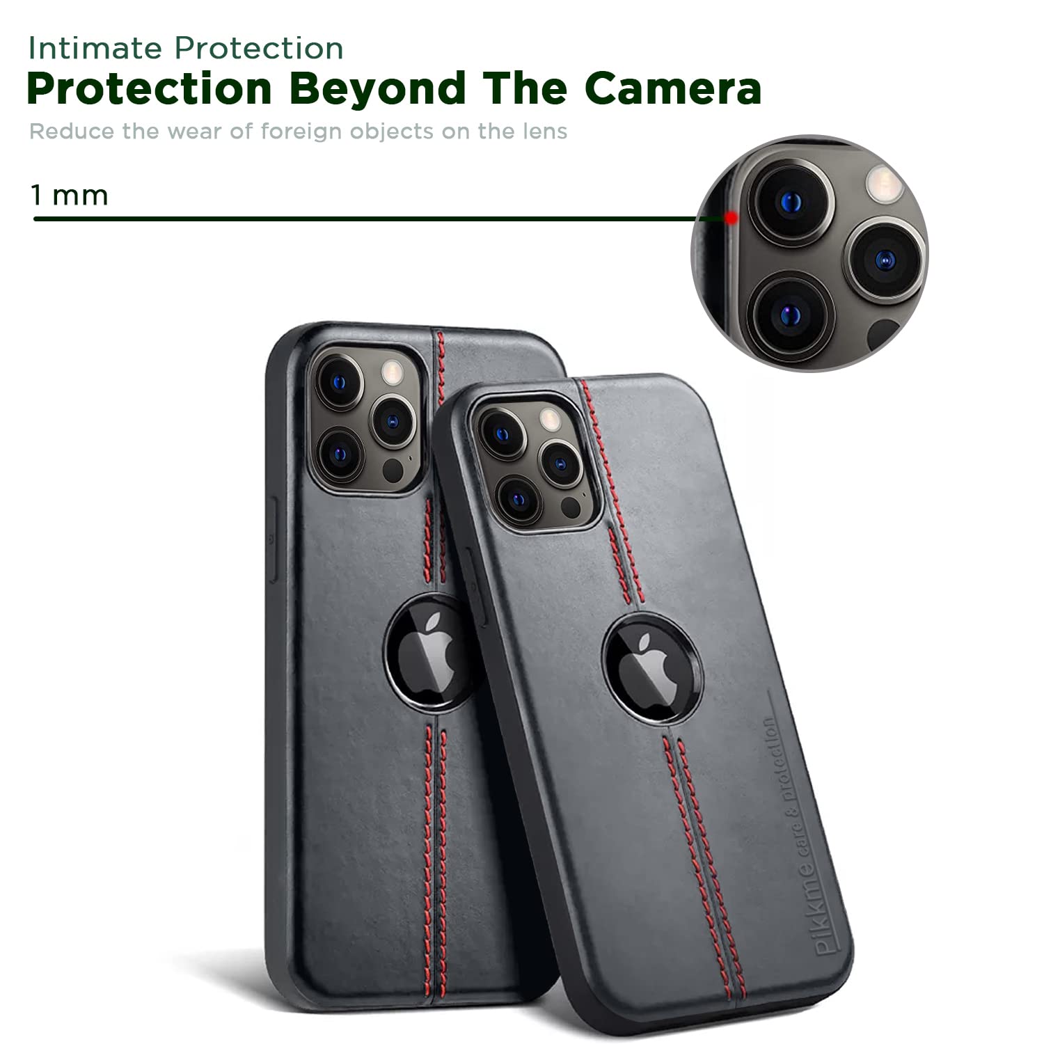 Pikkme black Leather back cover for iPhone 12 Pro Max – photo 6