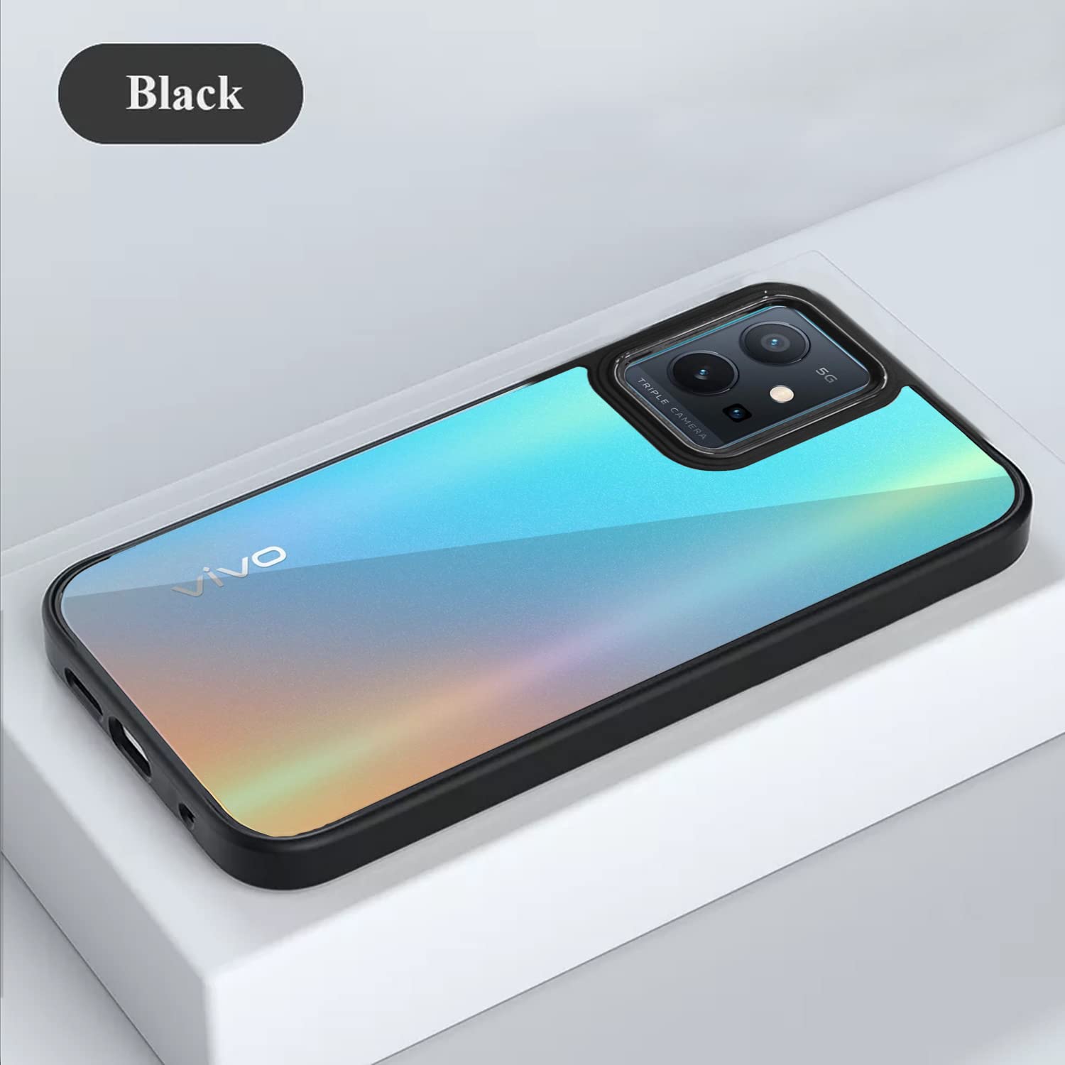 Black Chrome mobile back cover for Vivo T1/Y75/iQOO Z6 5G – Pikkme – photo 7