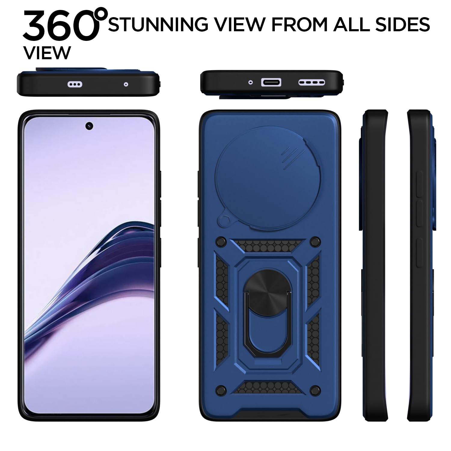 Pikkme Realme 13 Pro/13 Pro Plus 5G D10 Camera Shield blue phone cover – photo 5