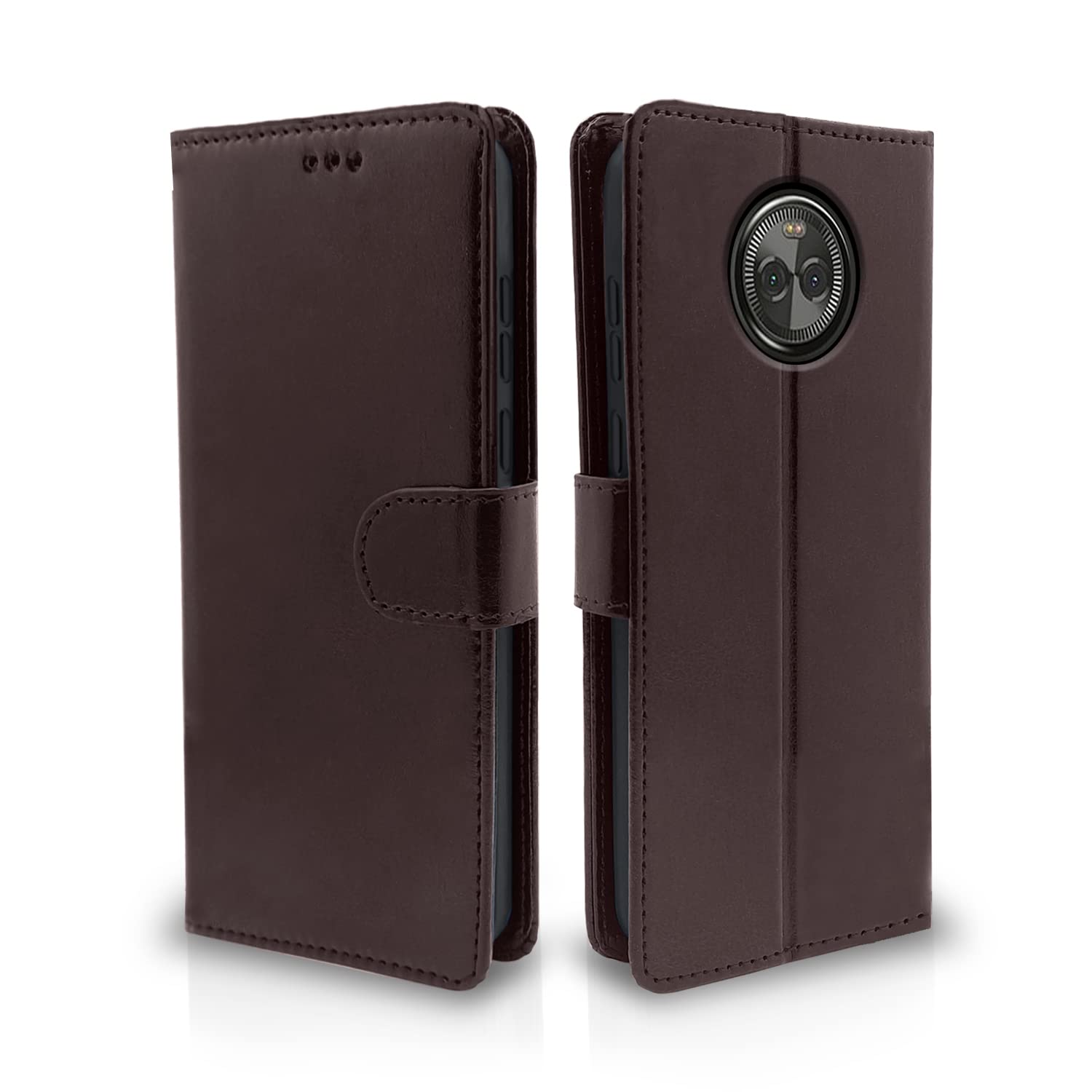 Moto X4 Wallet flip case in coffee by Pikkme
