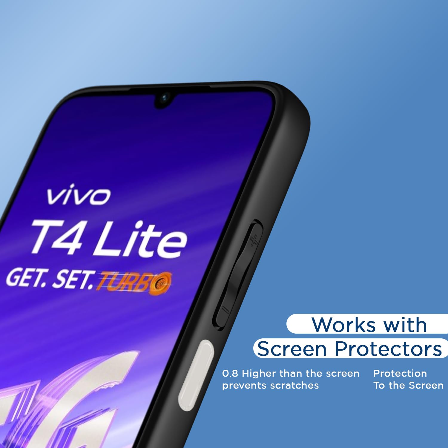 Pikkme iQOO Z10 Lite 5G/Vivo T4 Lite 5G/Y19 5G/Y19e/Y04 4G/Y29s 5G black back cover – photo 7