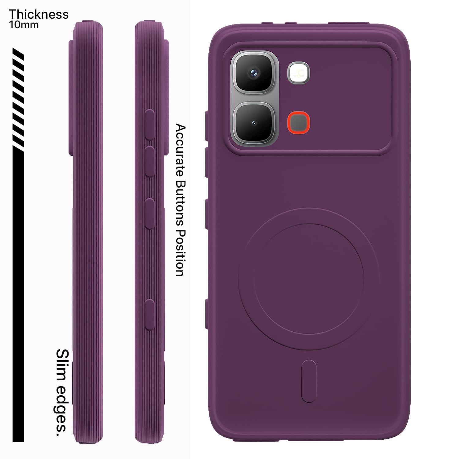 Infinix Note Edge 5G mobile cover in purple by Pikkme – photo 3