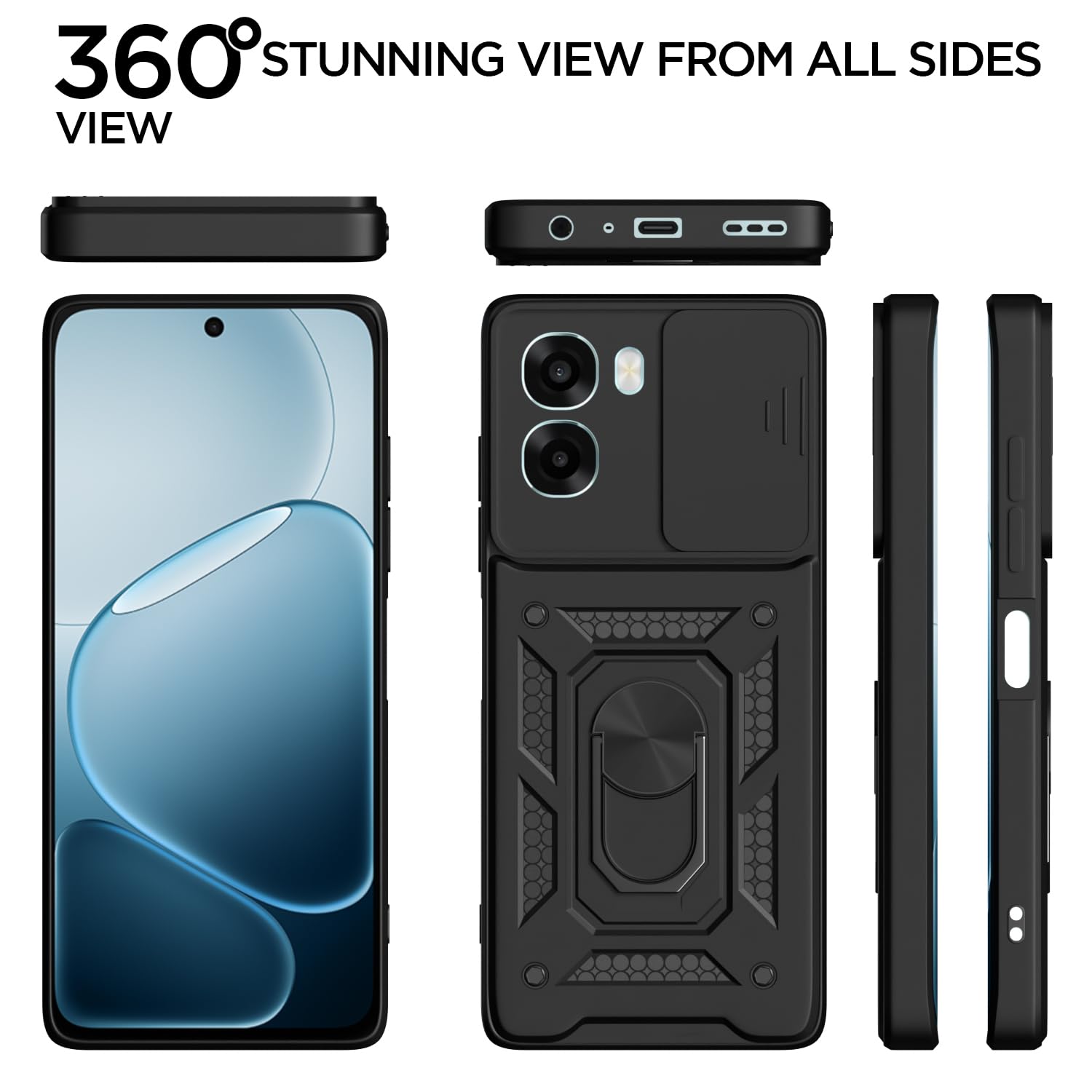 Pikkme black phone cover for Oppo A6X 5G/360 – photo 5