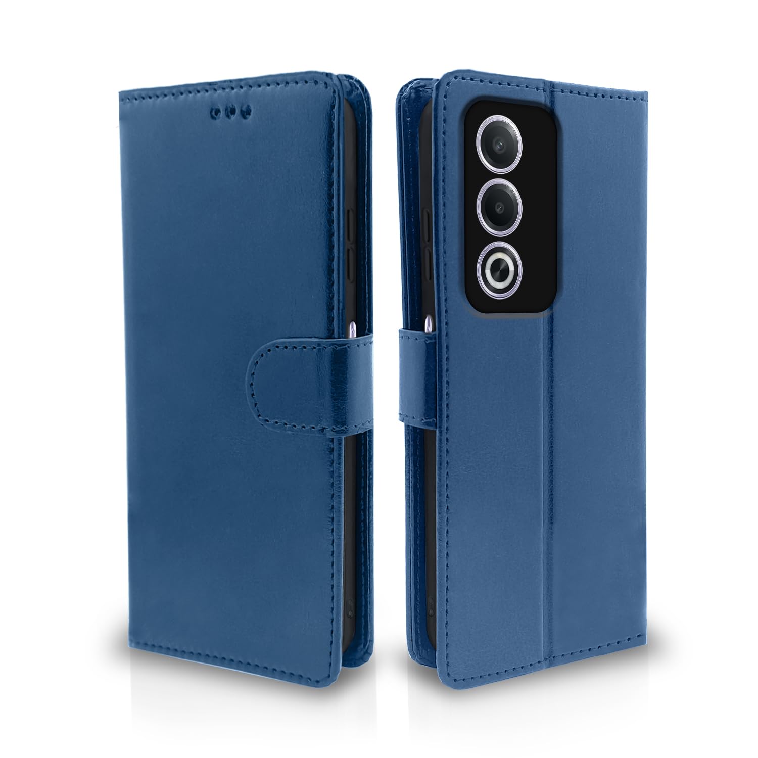 Pikkme Oppo A3 Pro 5G India Vintage Flip Cover (Blue)