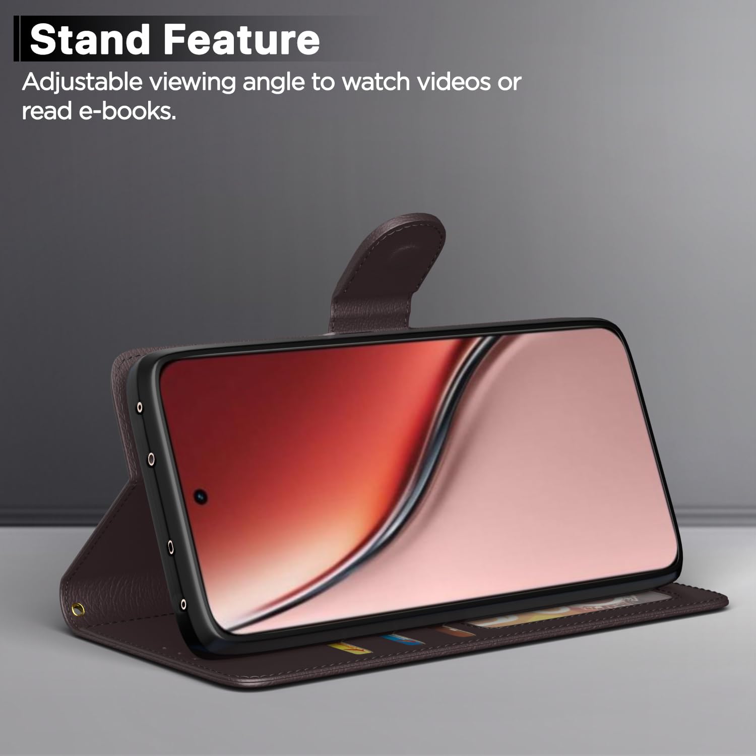 Pikkme Realme P3 Ultra 5G Vintage Flip Cover (Coffee)