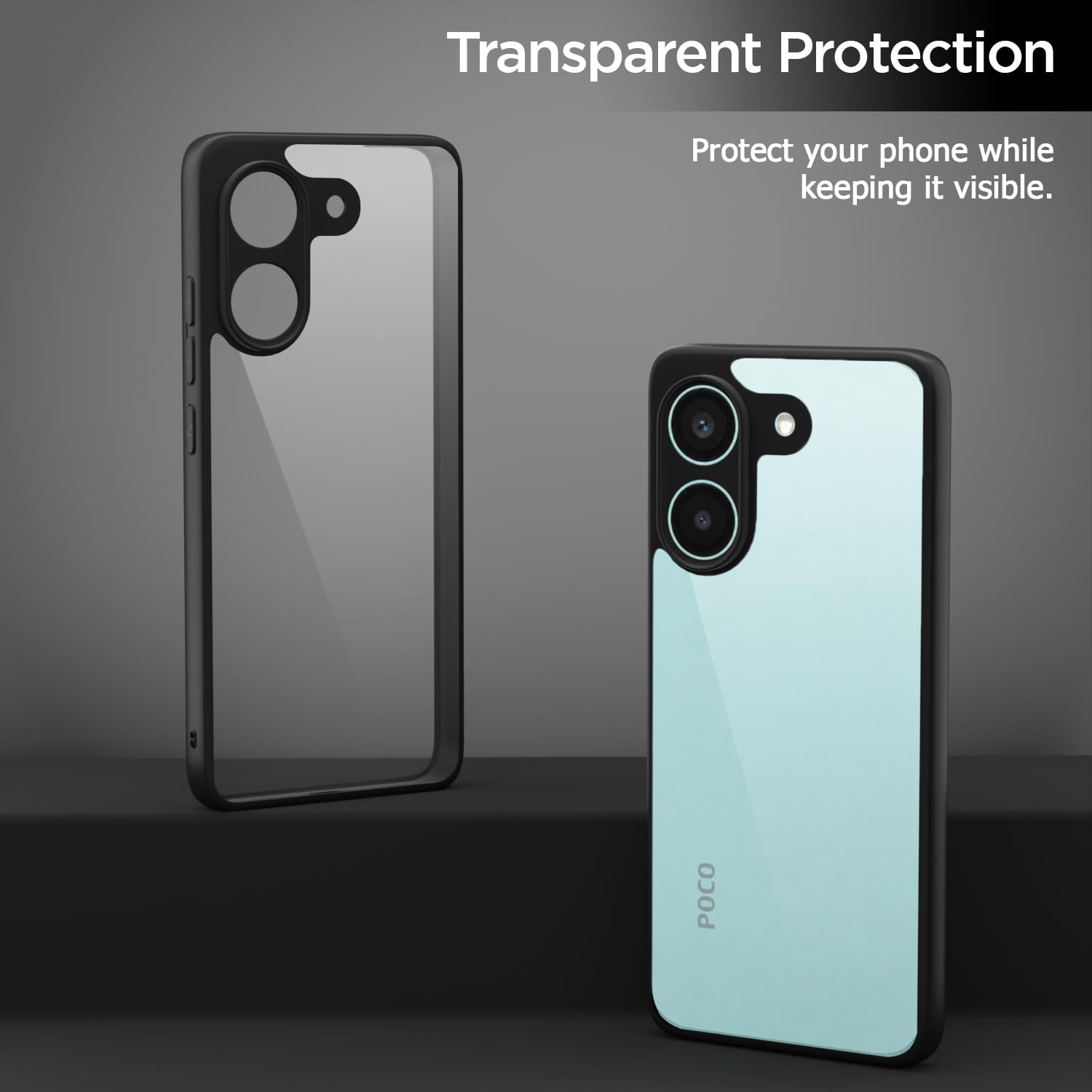 Pikkme Poco X8 Pro 5G black back cover – photo 3