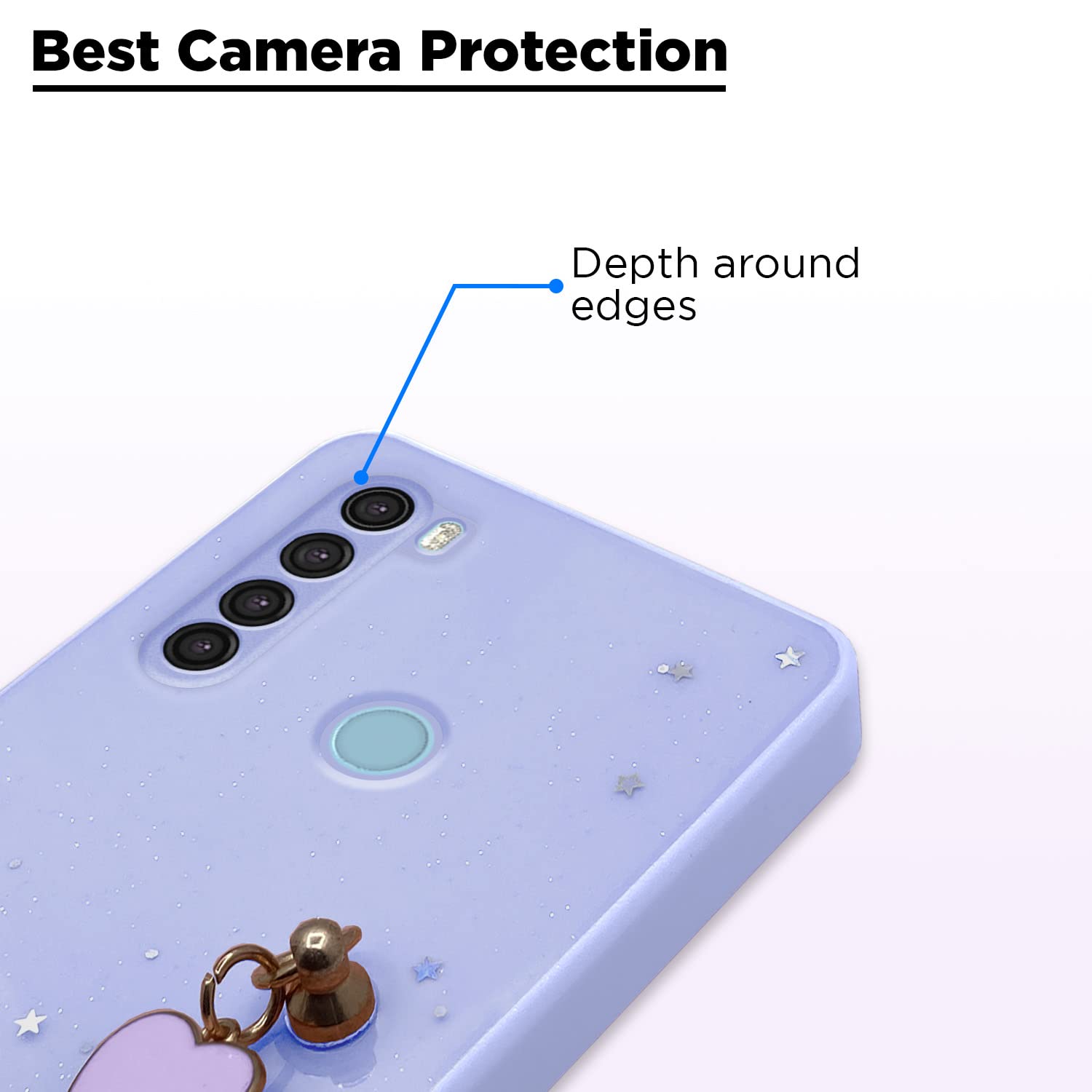 Redmi Note 8 Chain phone cover in purple by Pikkme – photo 7