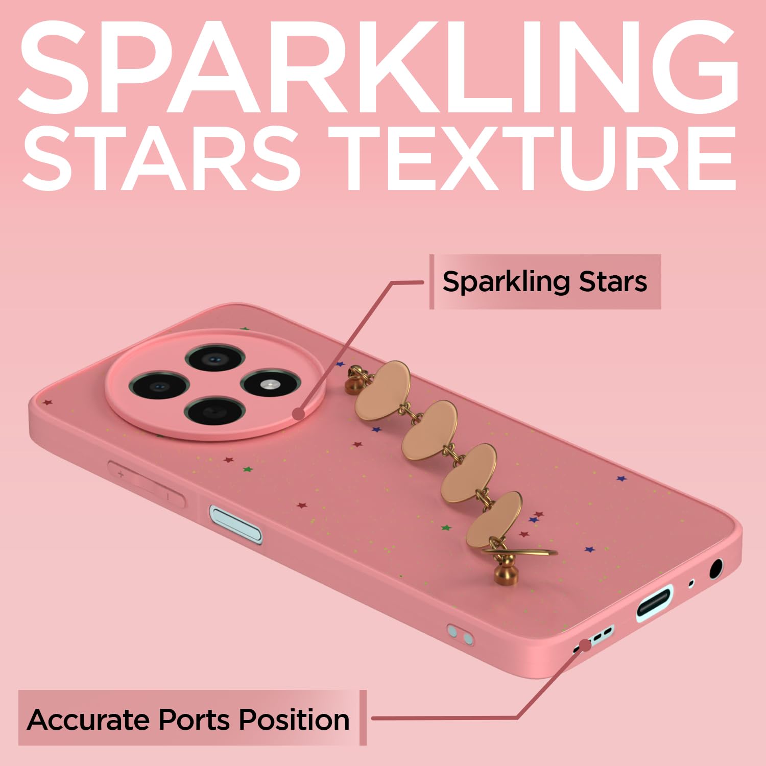 Pikkme Realme Narzo 70x 5G/N65/13/12/12X 5G/C65 Chain pink phone cover – photo 7