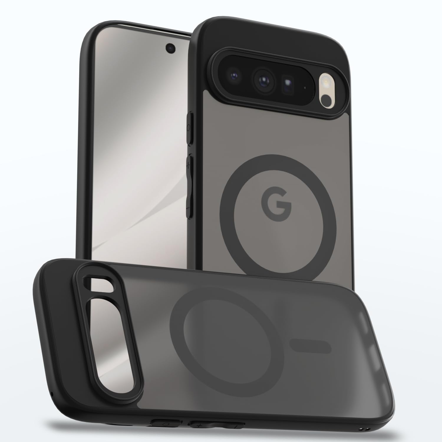 Google Pixel 10 Pro XL 5G MagSafe mobile cover in black smoke mag-safe by Pikkme