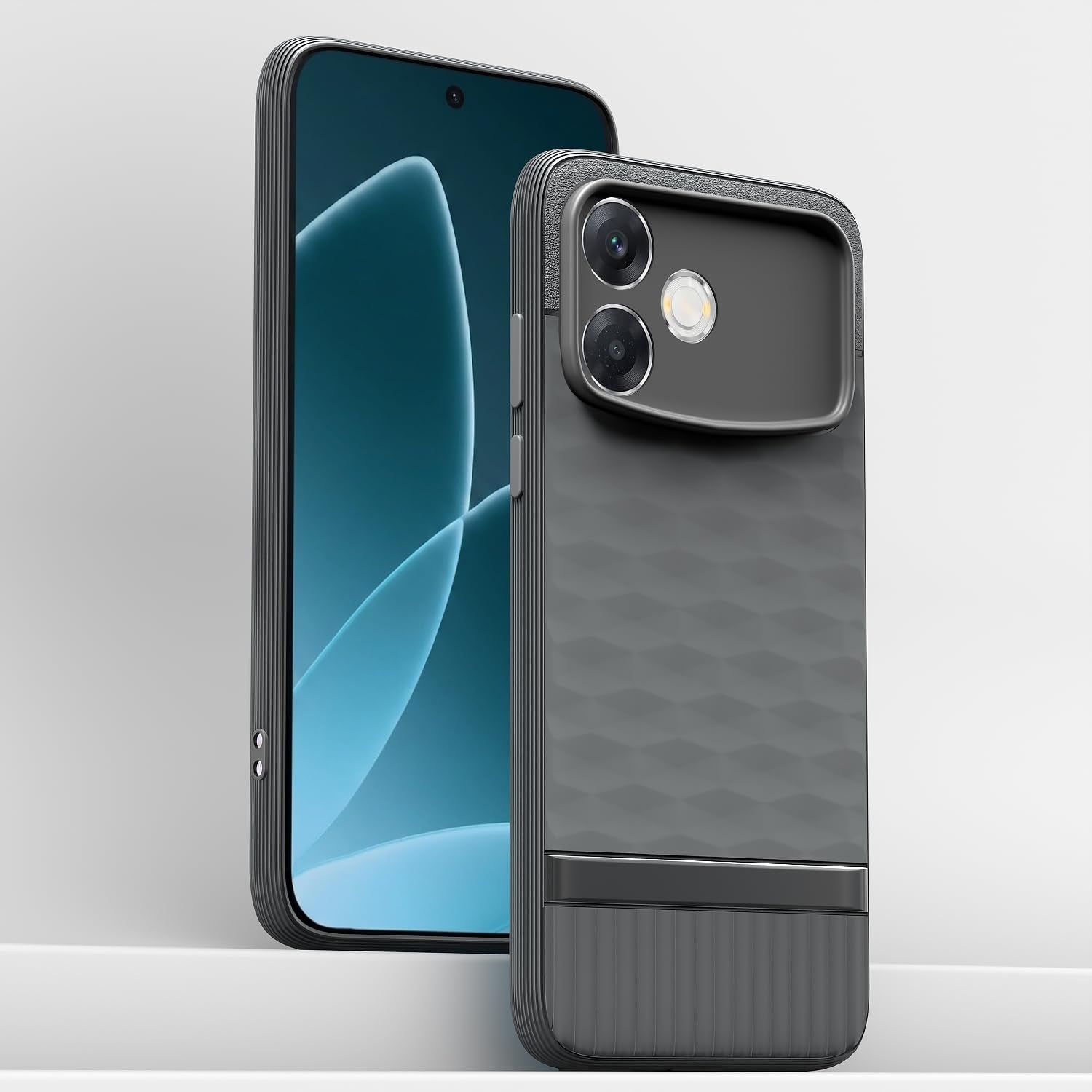 Pikkme grey Silicone phone cover for Oppo F33 Pro 5G – photo 2
