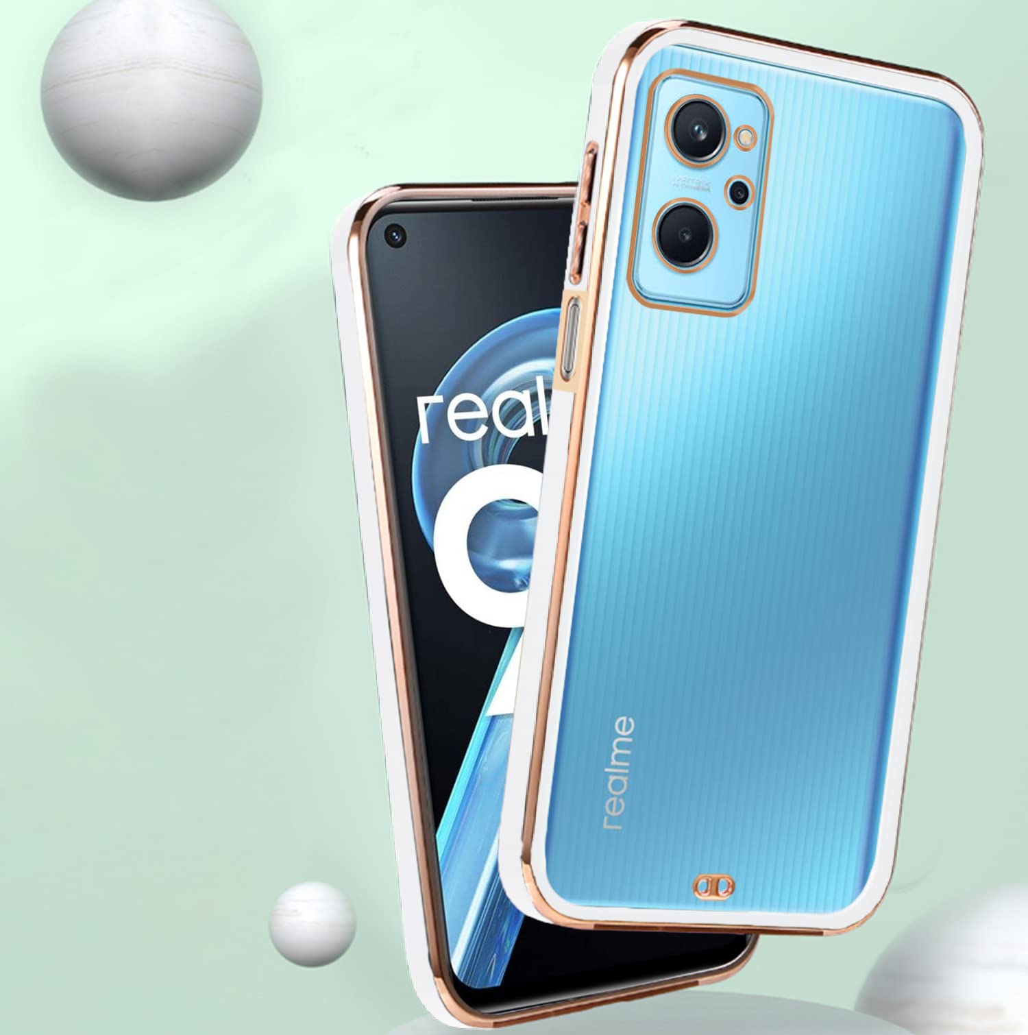 White Chrome phone cover for Realme 9i – Pikkme – photo 4