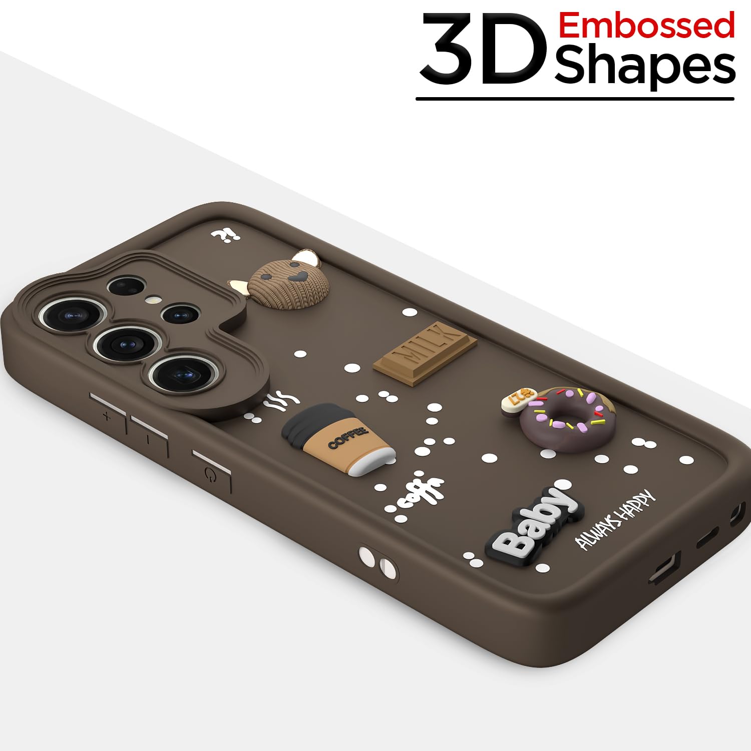 Pikkme brown Silicone phone cover for Samsung S25 Ultra 5G/3D – photo 3