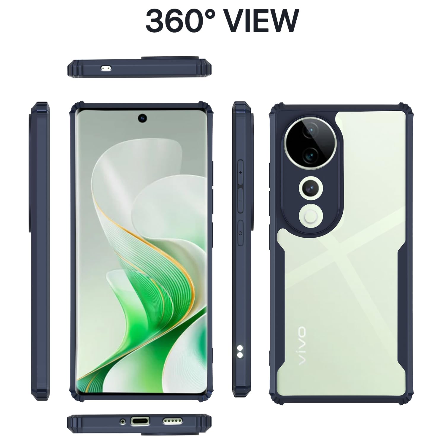 Blue mobile back cover for Vivo V40/V40 Pro/T3 Ultra 5G – Pikkme – photo 2