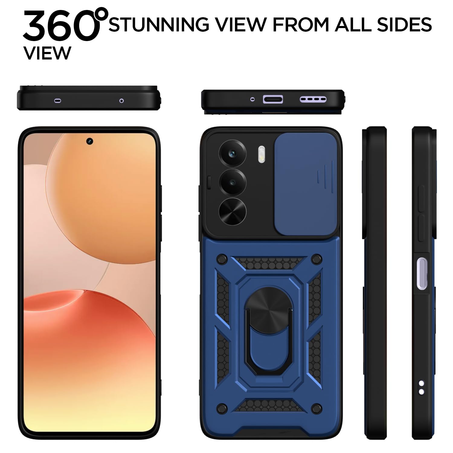 Blue mobile back cover for Realme P4x 5G/360 – Pikkme – photo 5