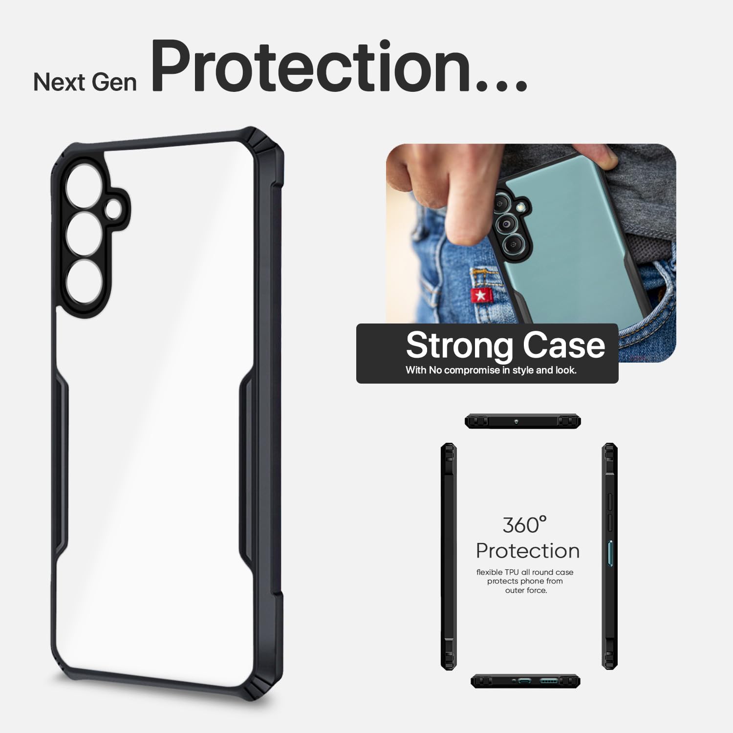 Pikkme black Hybrid mobile cover for Samsung M34/F34 5G – photo 7