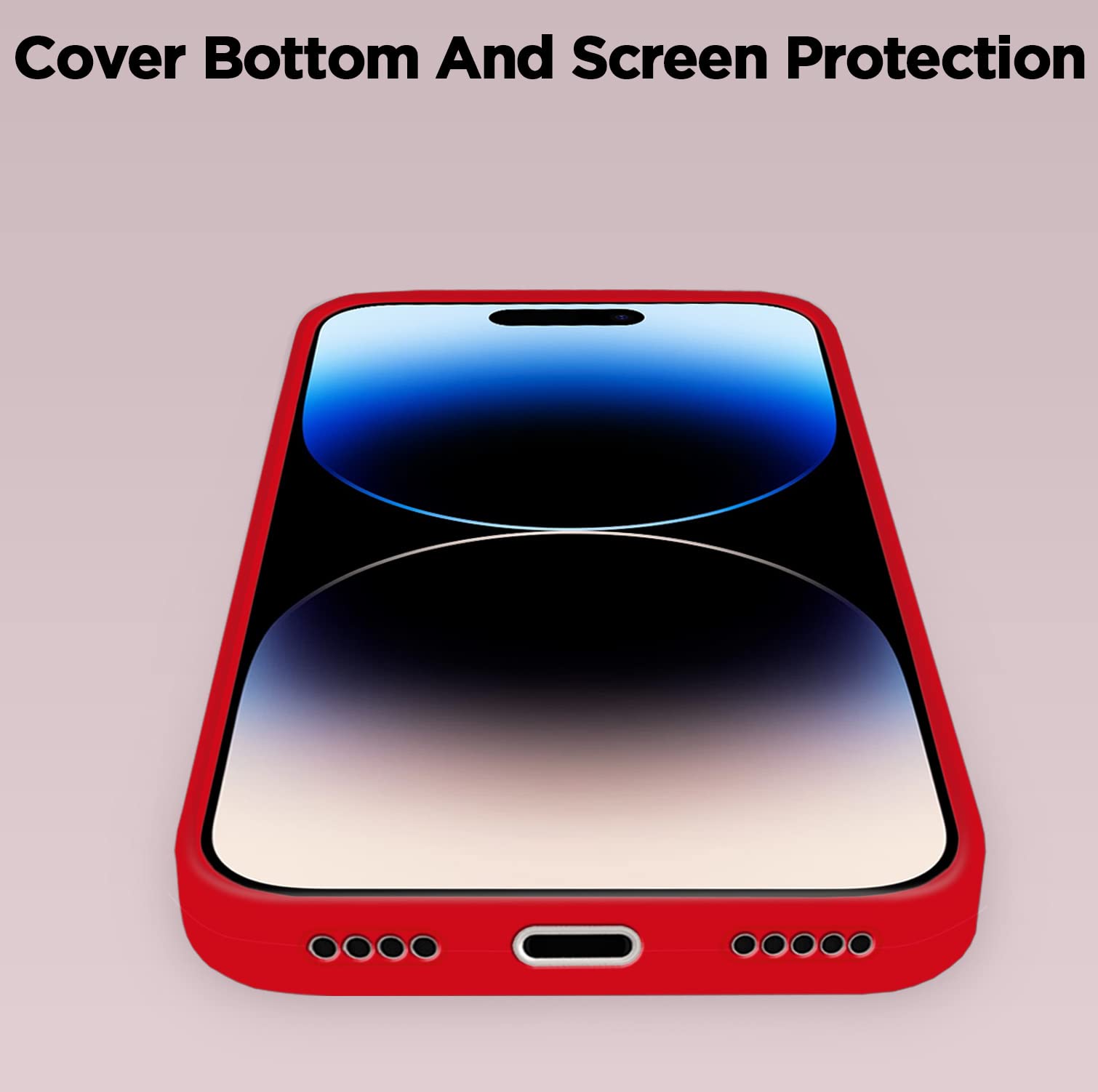iPhone 14 Pro Soft Silicone mobile cover in red by Pikkme – photo 5