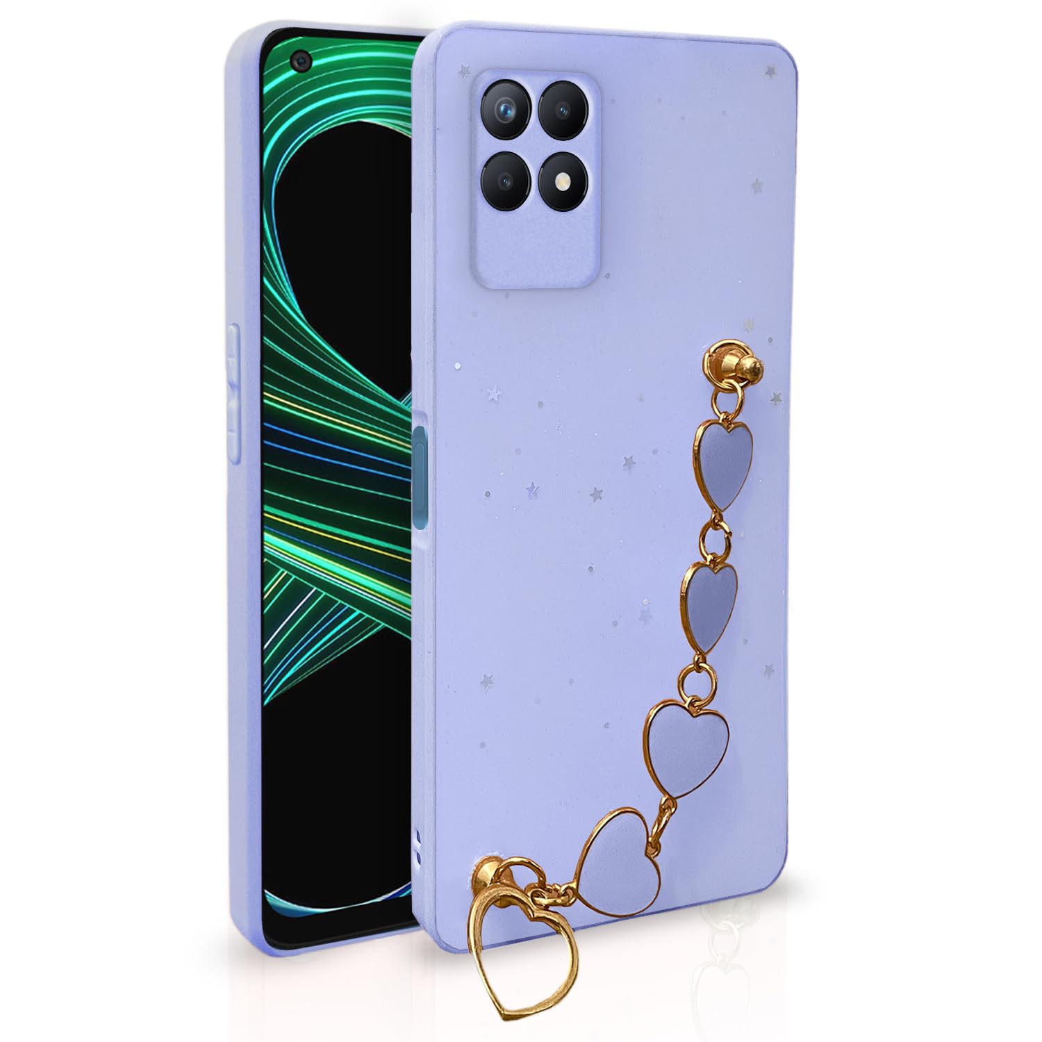 Realme Narzo 50/8i 4G mobile cover in purple by Pikkme