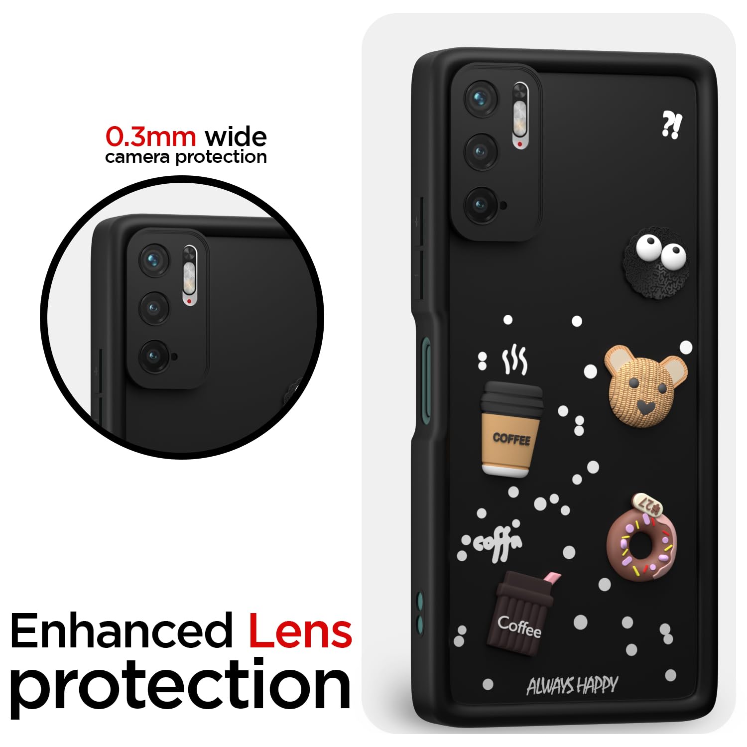 Redmi Note 10T 5G back cover in black by Pikkme – photo 5