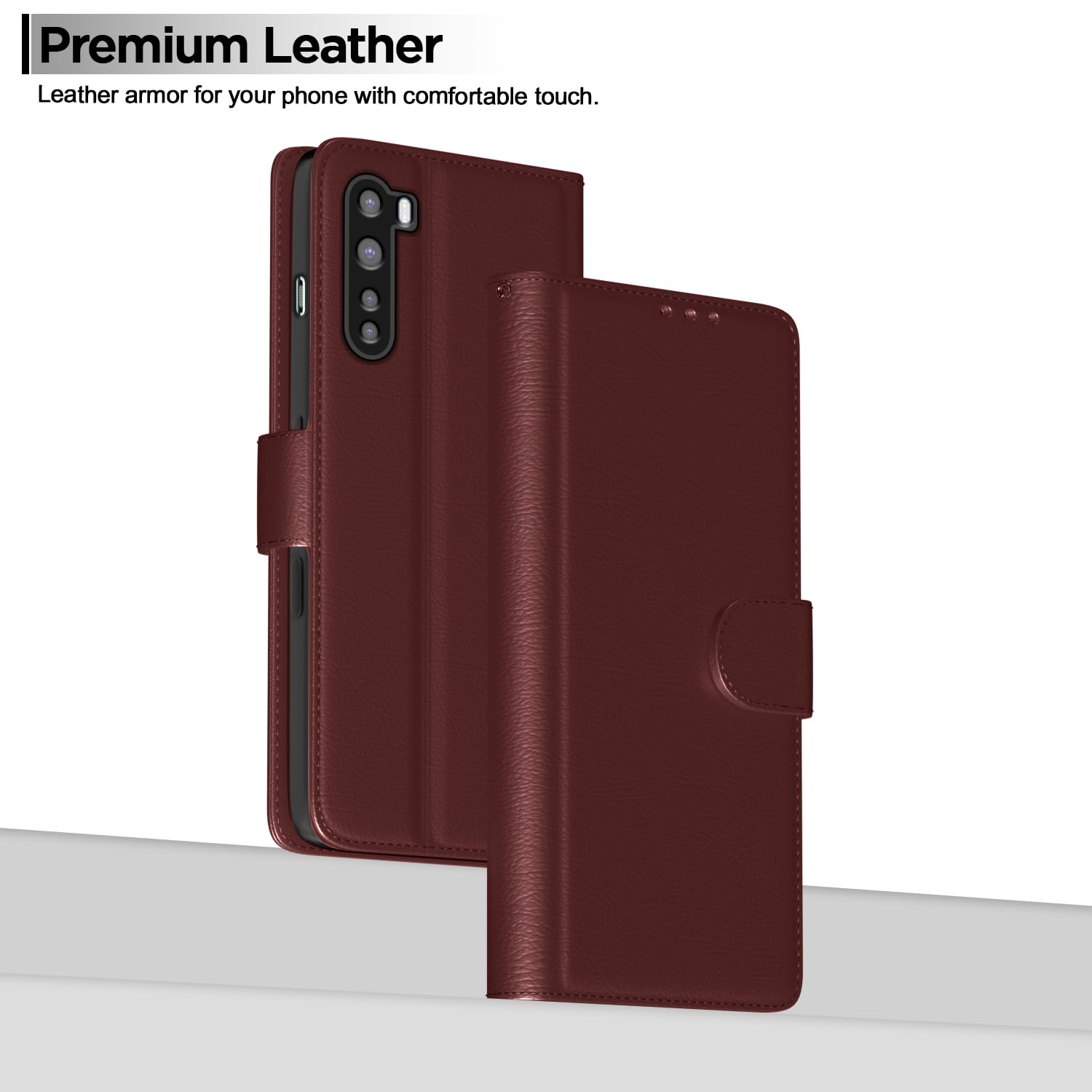 Pikkme brown Wallet flip case for OnePlus Nord – photo 2