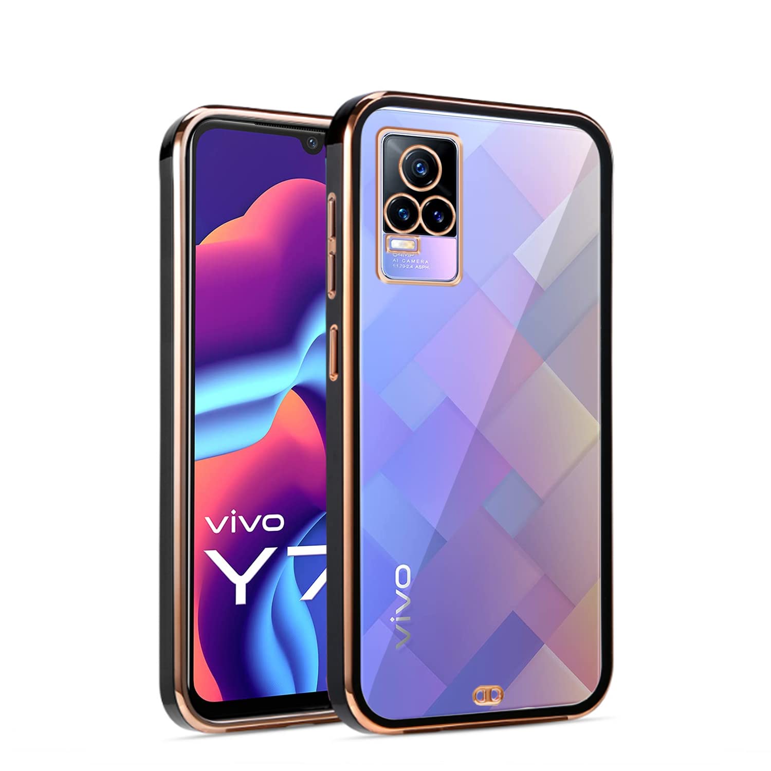 Pikkme Vivo Y73 black mobile back cover