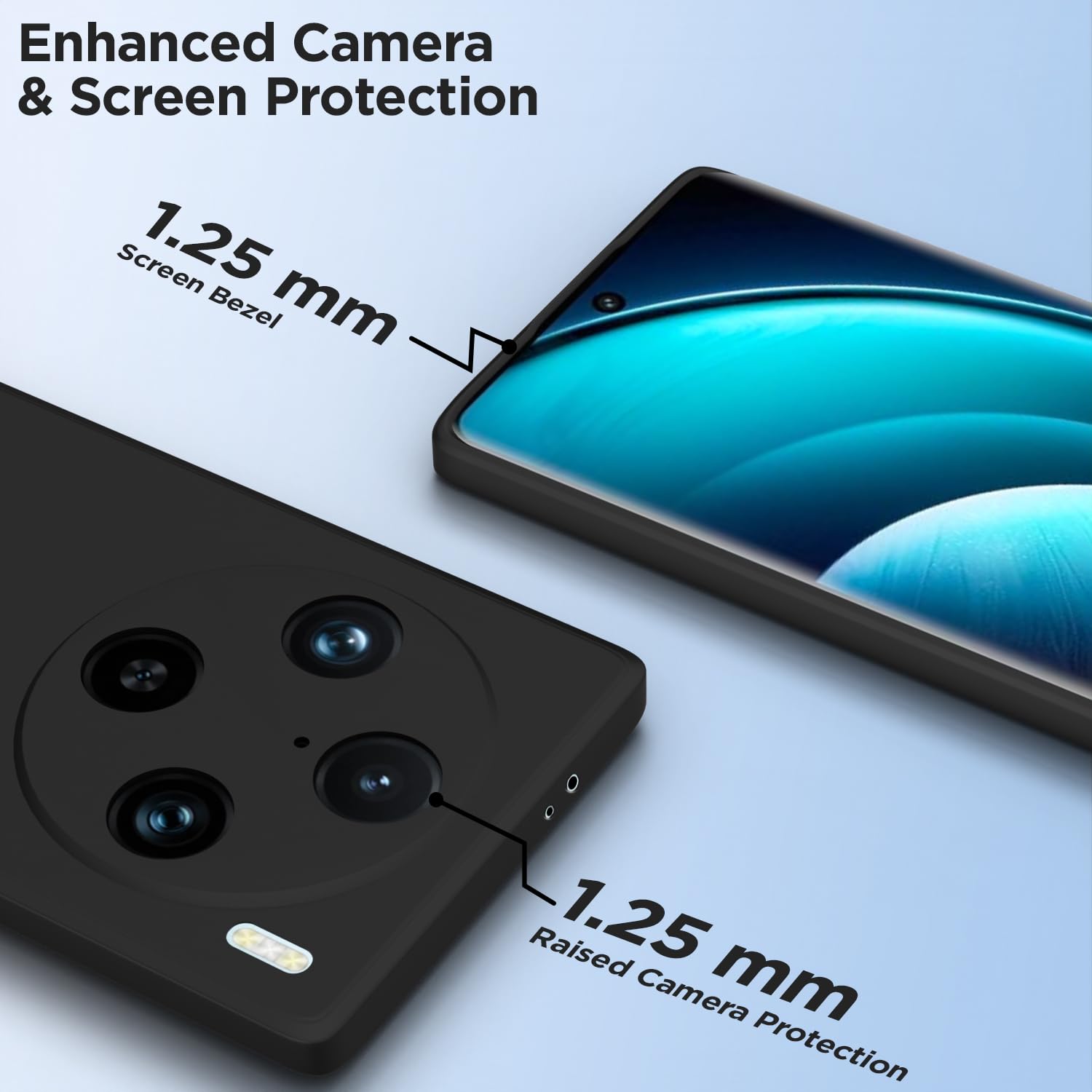 Pikkme black mobile back cover for Vivo X100 Pro 5G – photo 6