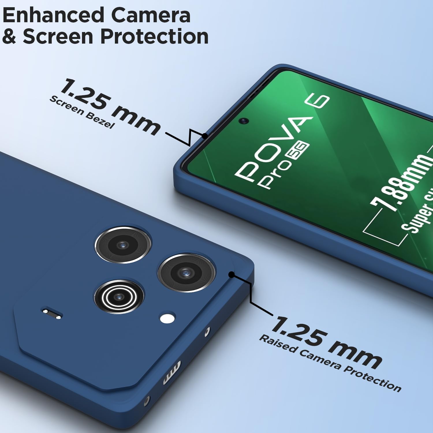 Pikkme Tecno Pova 6 Pro 5G blue back cover – photo 2