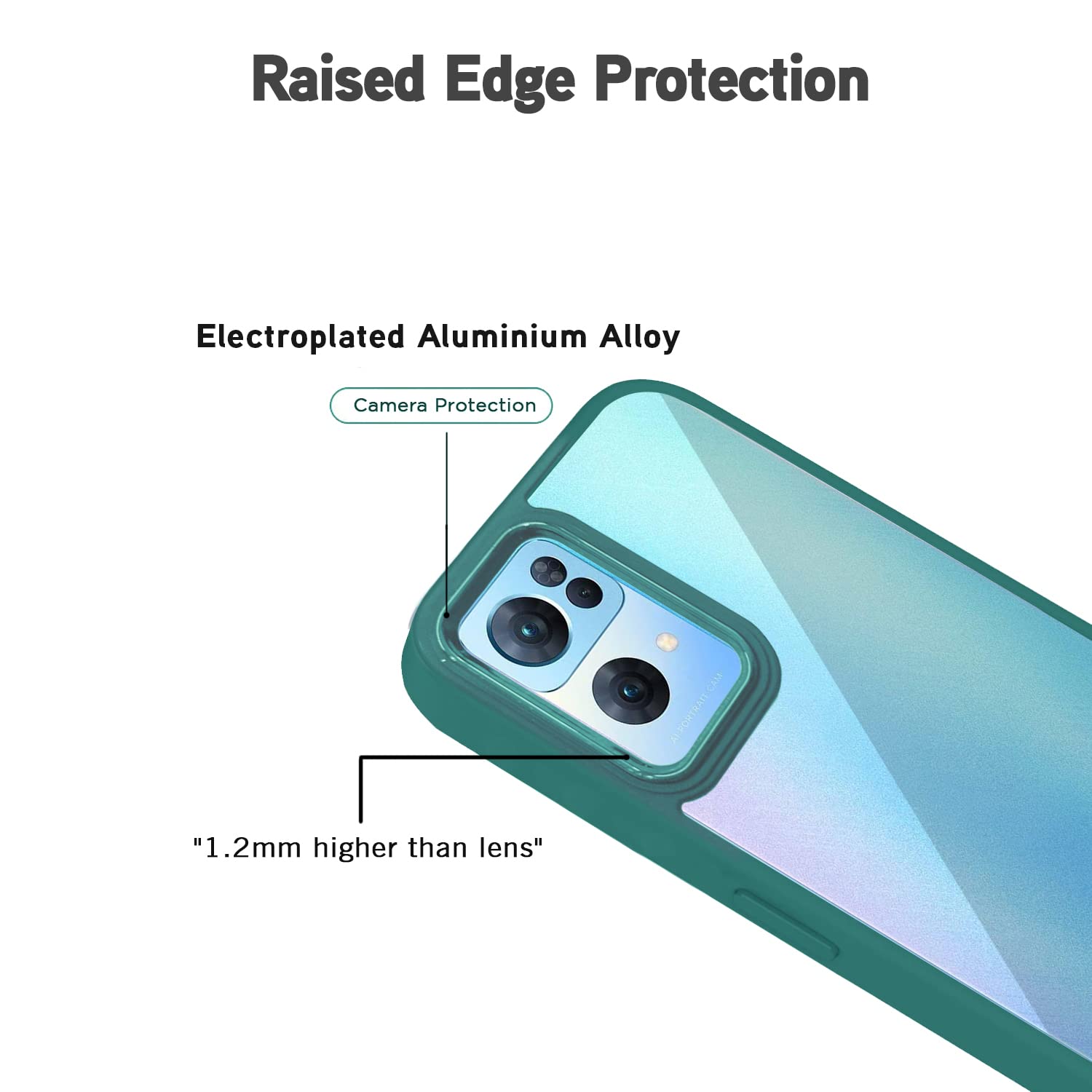 Oppo Reno 7 Pro 5G mobile cover in dark green by Pikkme – photo 4
