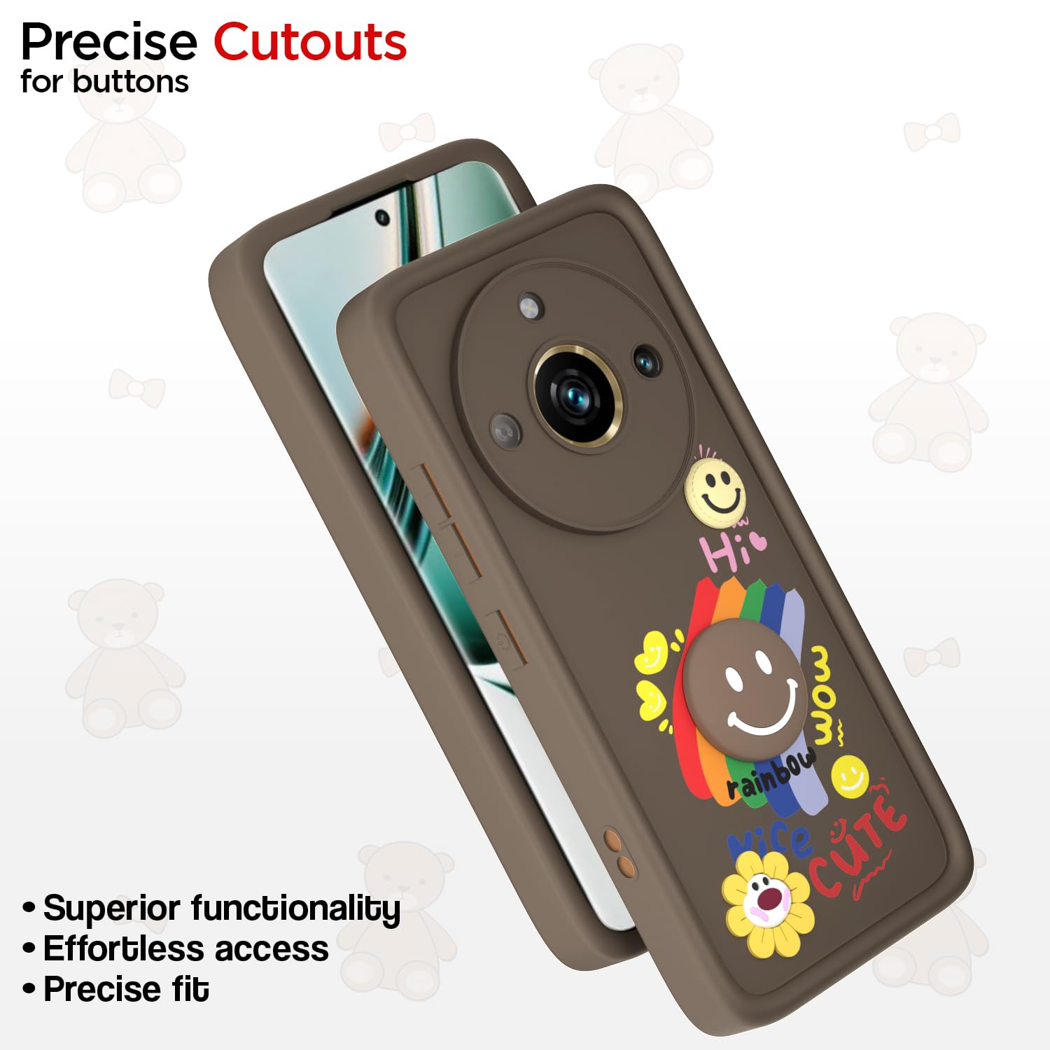 Pikkme brown back cover for Realme 11 Pro/Pro Plus 5G – photo 6