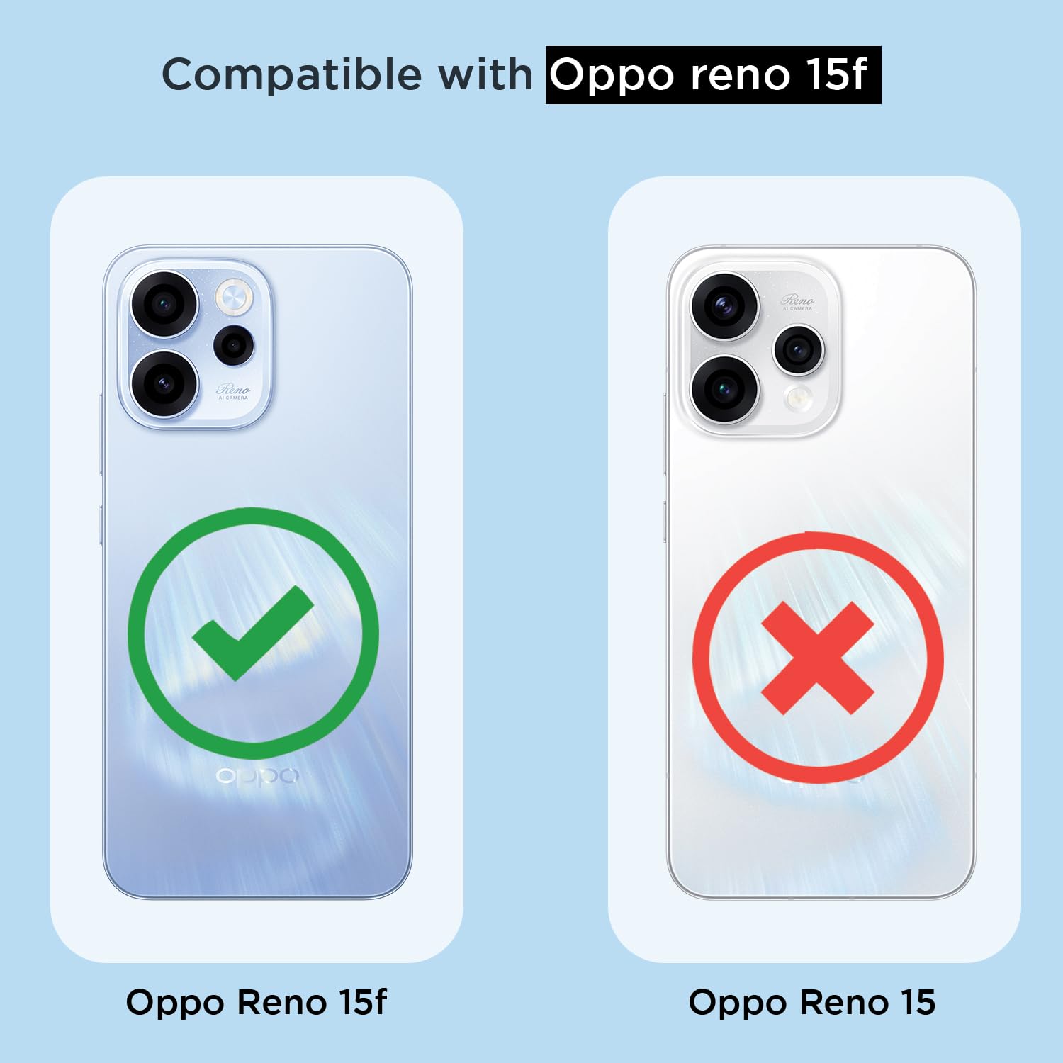 Transparent mag-safe MagSafe back cover for Oppo Reno 15F/Reno 15 5G – Pikkme – photo 4