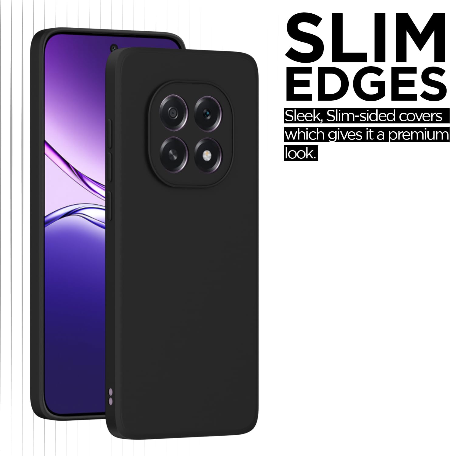 Pikkme Oppo F29 5G Liquid Silicone Back Cover (Black)
