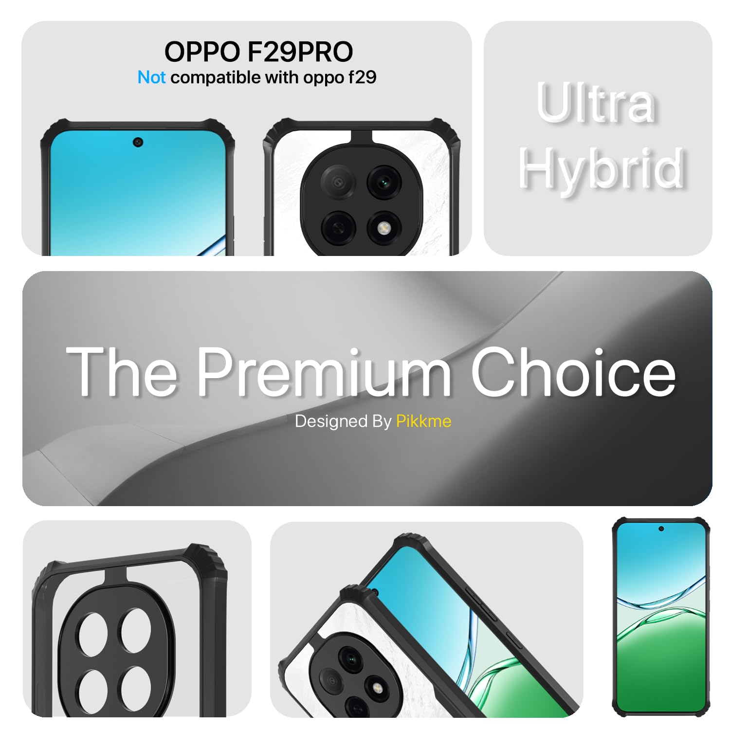 Pikkme Oppo F29 Pro 5G Ultra black phone cover – photo 2