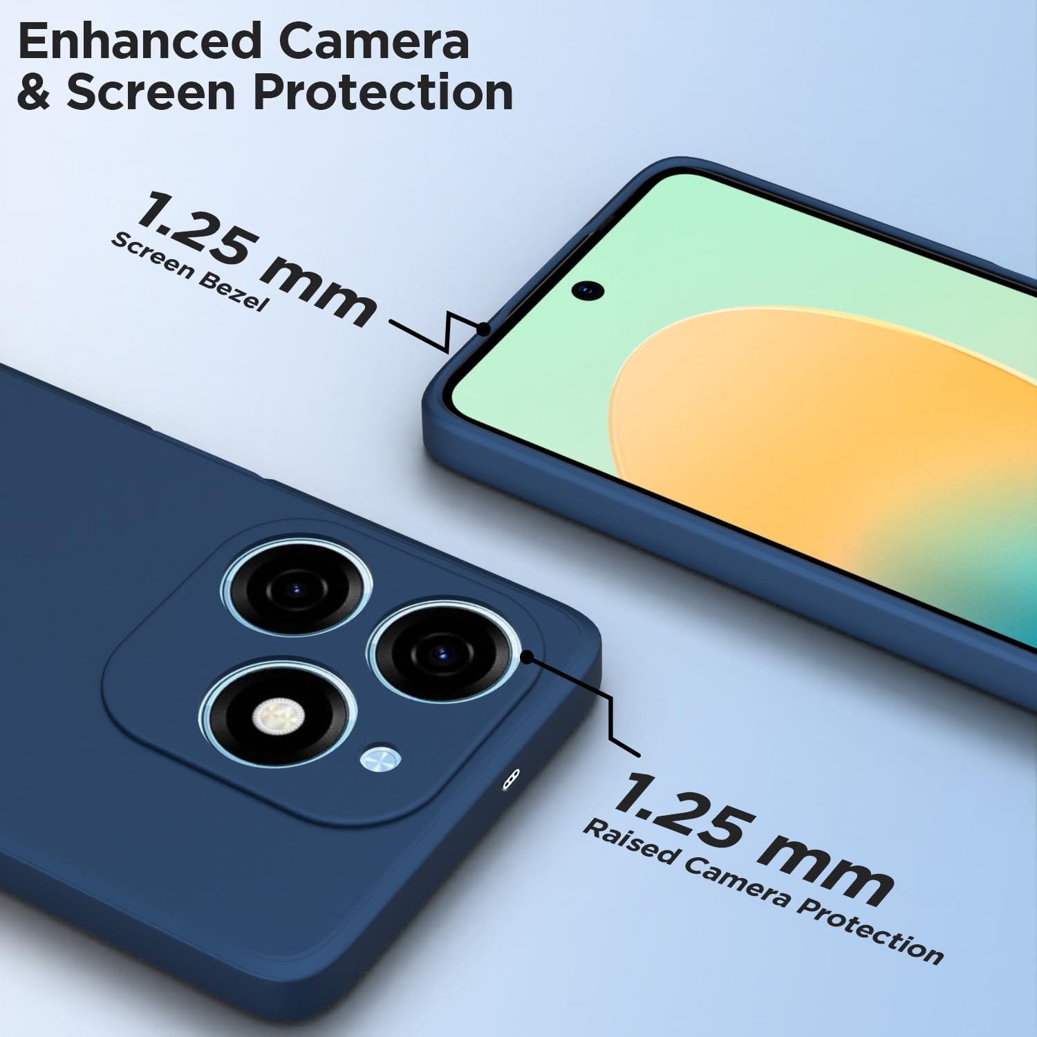 Pikkme TECNO Spark Go 2024 Liquid Silicone Back Cover (Blue)