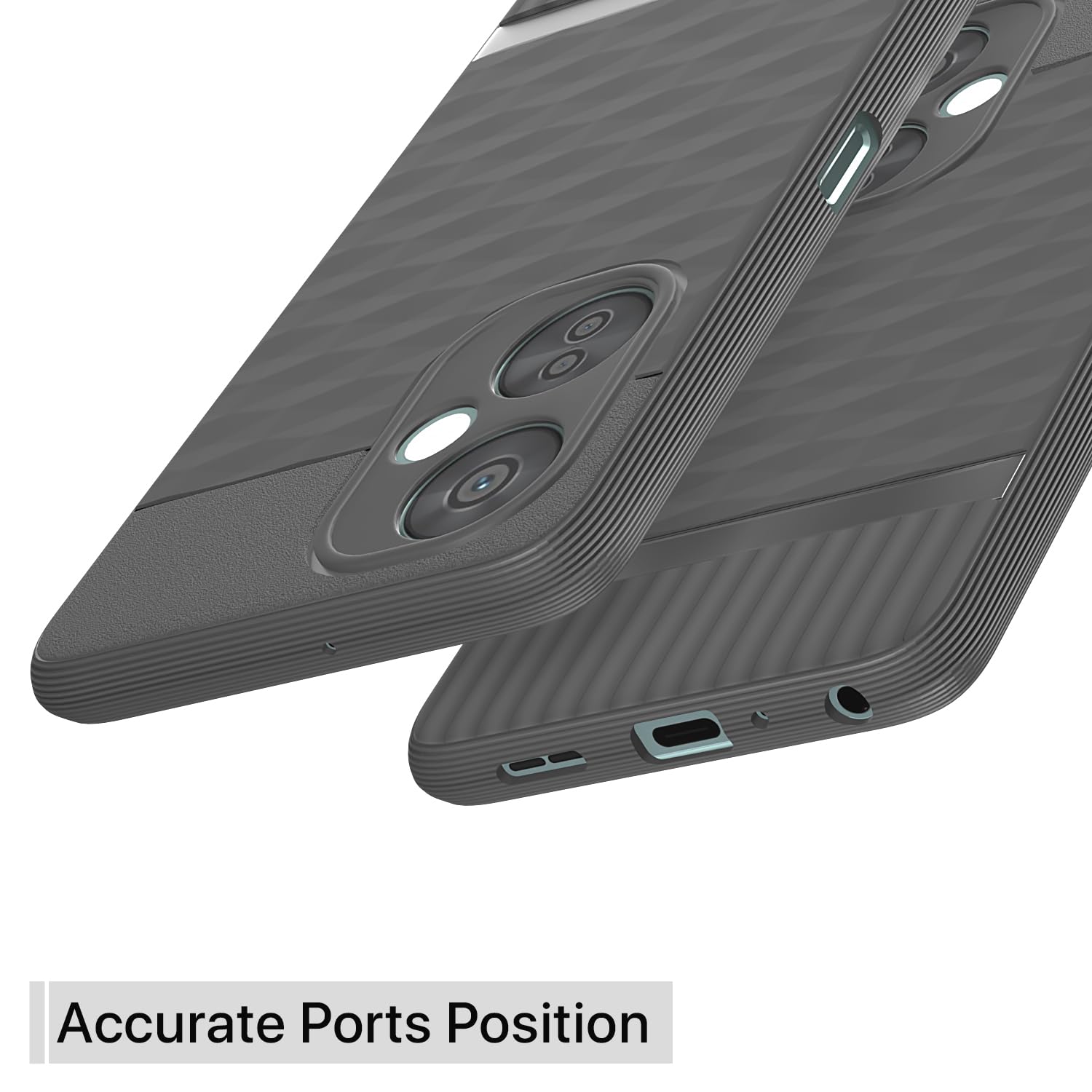 Pikkme OnePlus Nord Ce 3 Lite 5G Gencase Back Cover (Grey)