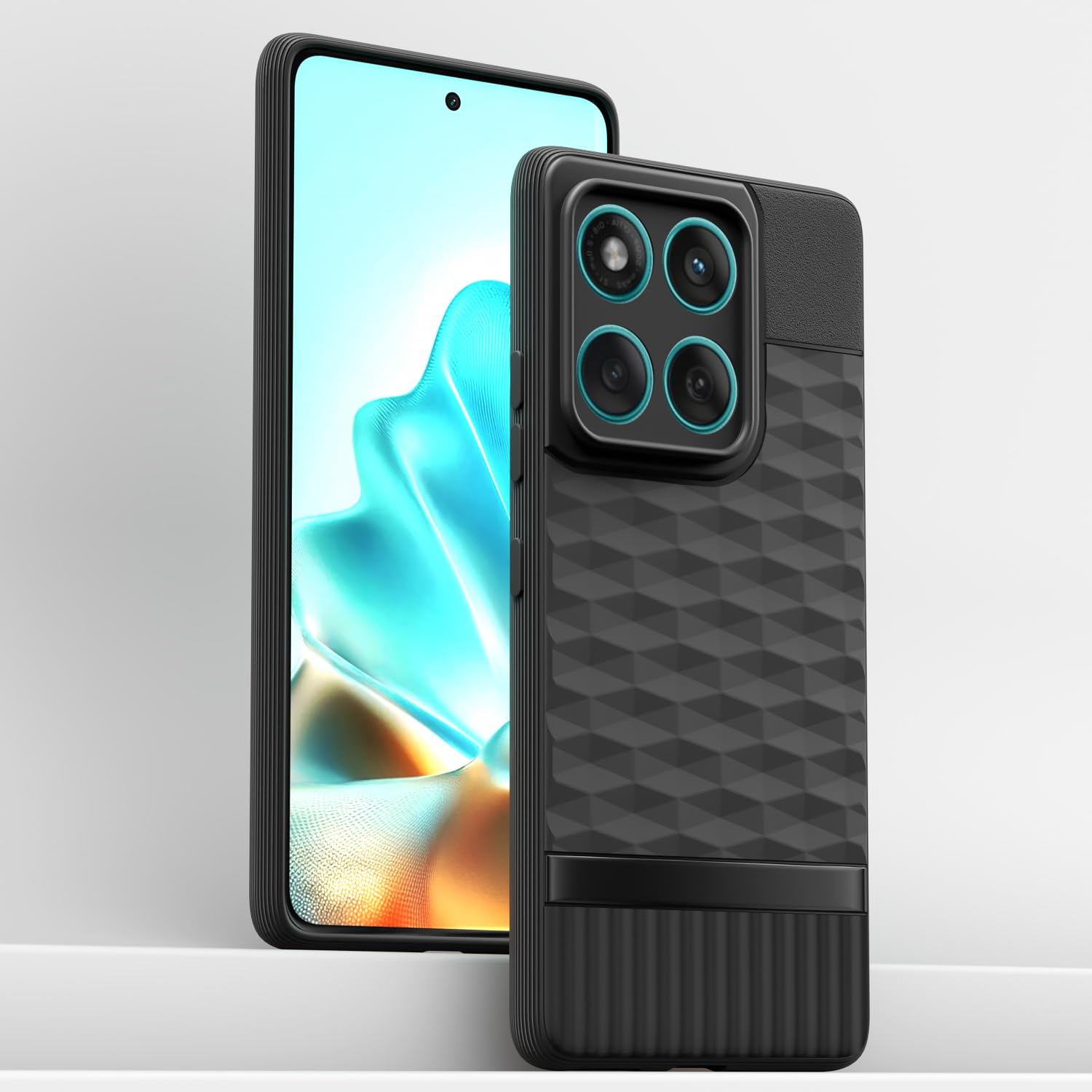 Pikkme Motorola Moto Edge 60 5G / Motorola Moto Edge 60 Fusion 5G Shockproof Soft Flexible Gencase Back cover (Black)