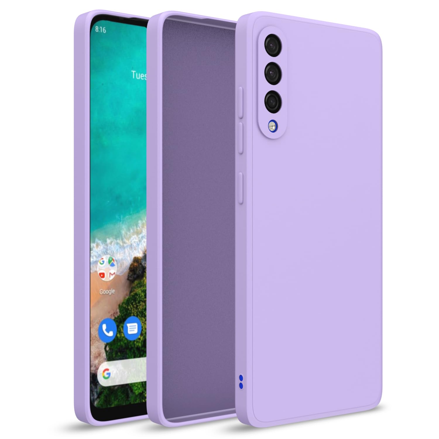 Purple mobile back cover for Mi A3 – Pikkme