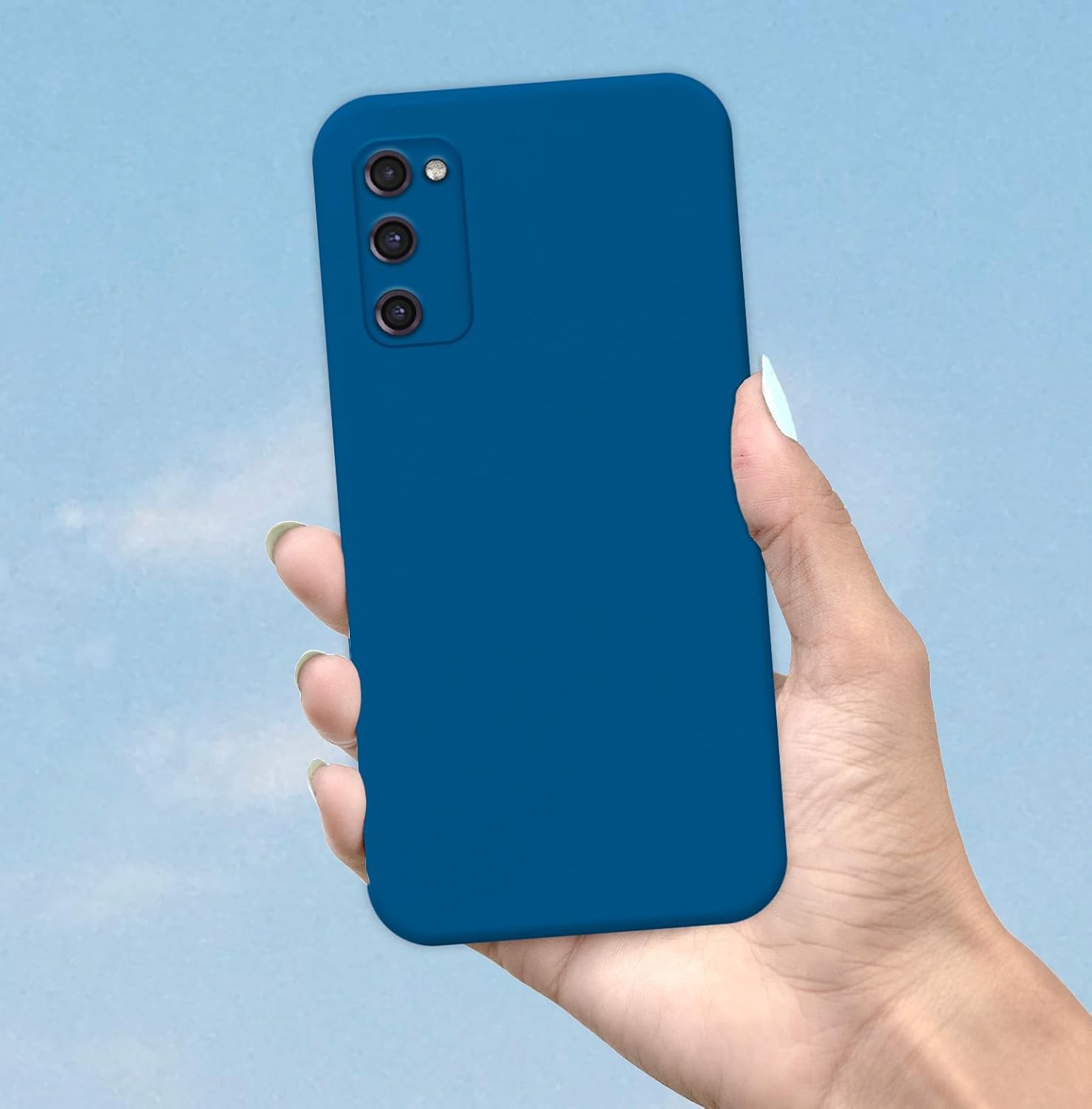 Pikkme Samsung Galaxy S20 FE / S20 FE 5G Soft Matte Silicone Shockproof Case | Blue