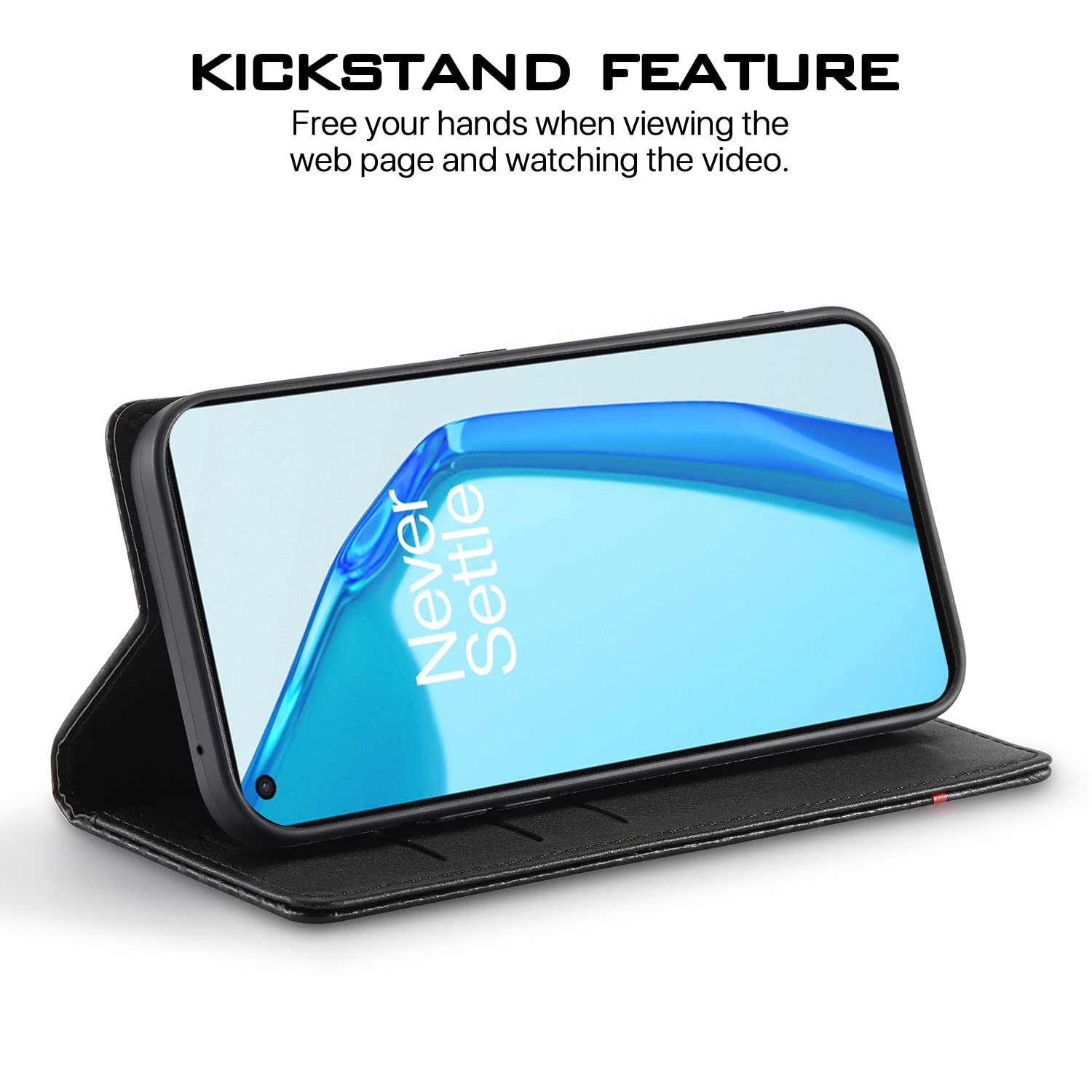 OnePlus 9 flip case in black by Pikkme – photo 5